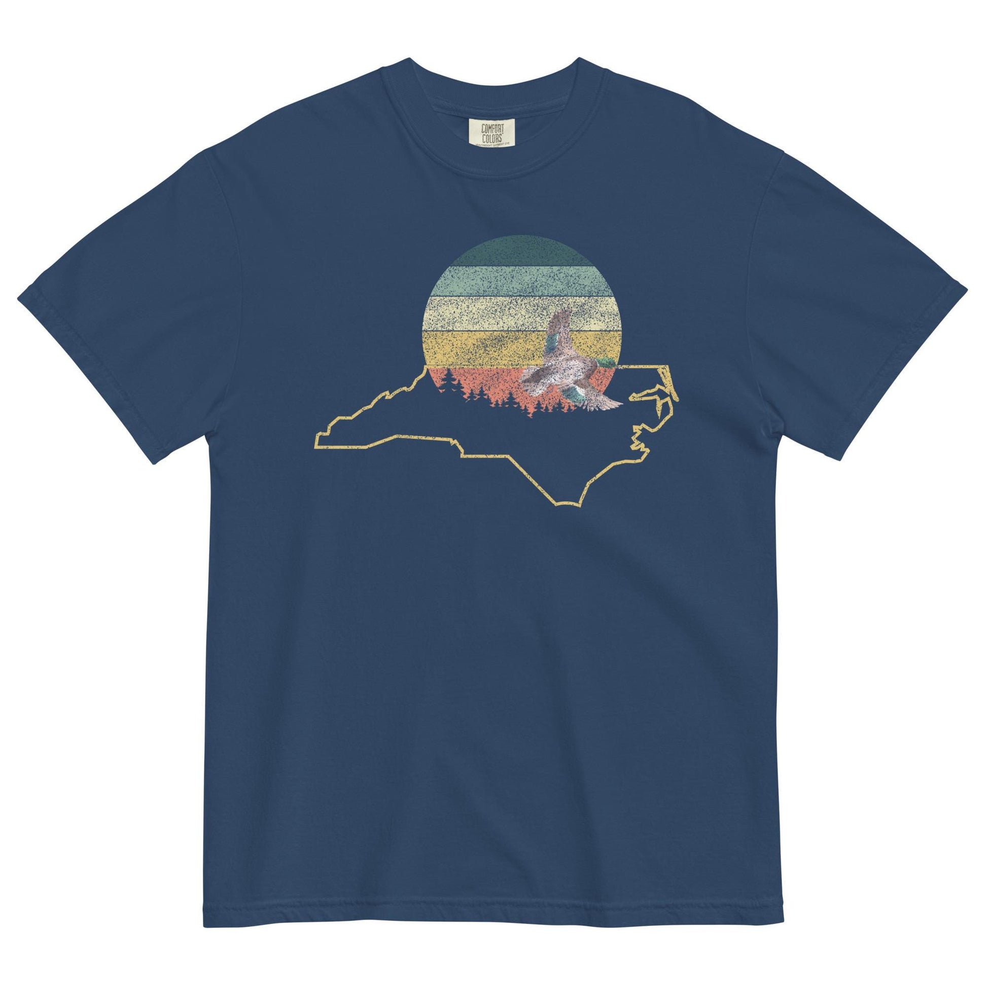 North Carolina Love | Vintage Sunshine Tee | Cottagecore Duck Design | Comfort Colors Tee