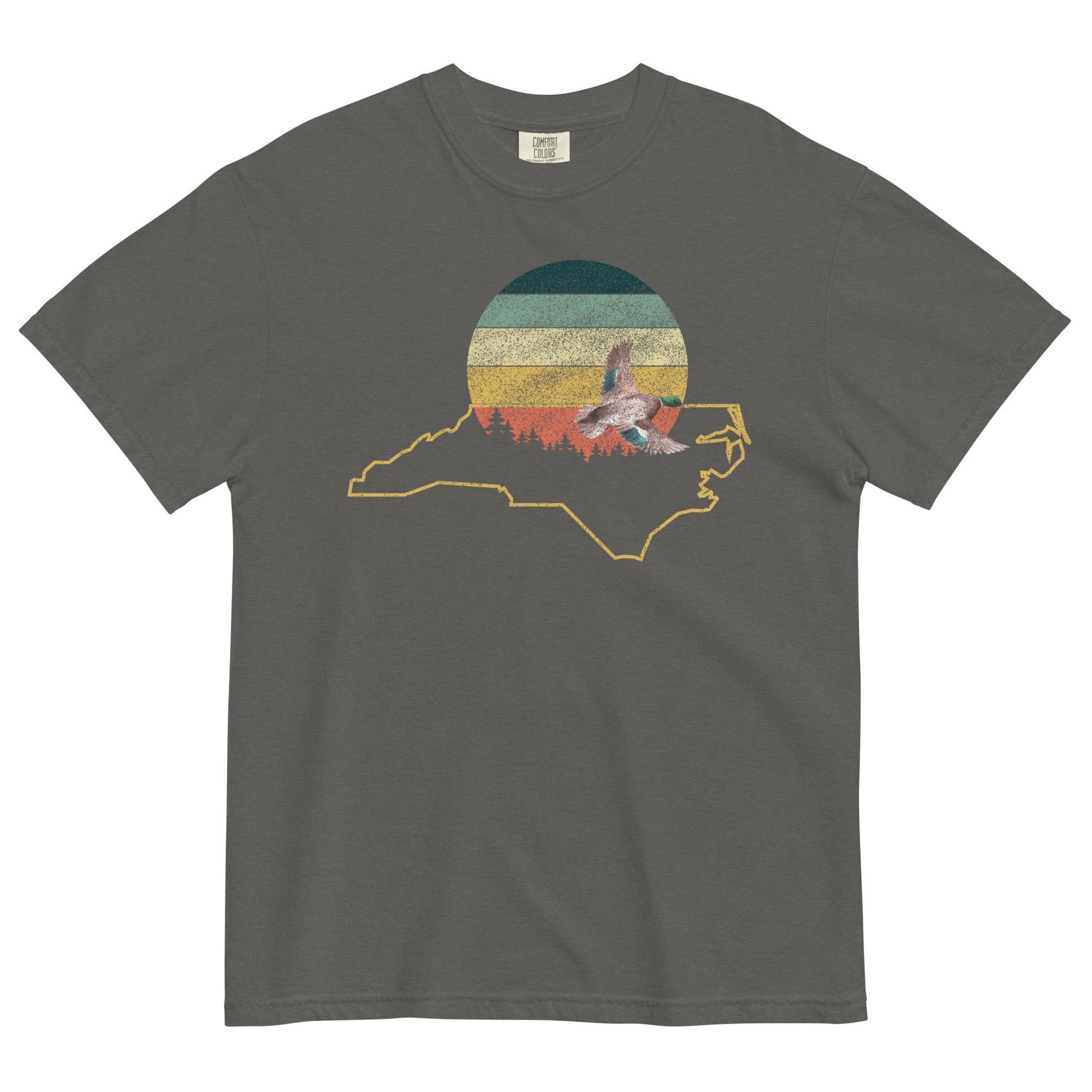 North Carolina Love | Vintage Sunshine Tee | Cottagecore Duck Design | Comfort Colors Tee