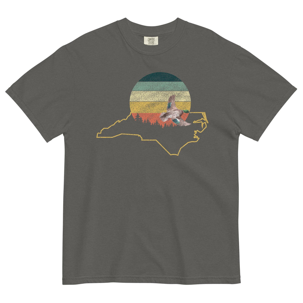 North Carolina Love | Vintage Sunshine Tee | Cottagecore Duck Design | Comfort Colors Tee