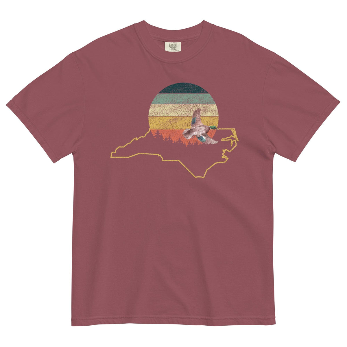 North Carolina Love | Vintage Sunshine Tee | Cottagecore Duck Design | Comfort Colors Tee