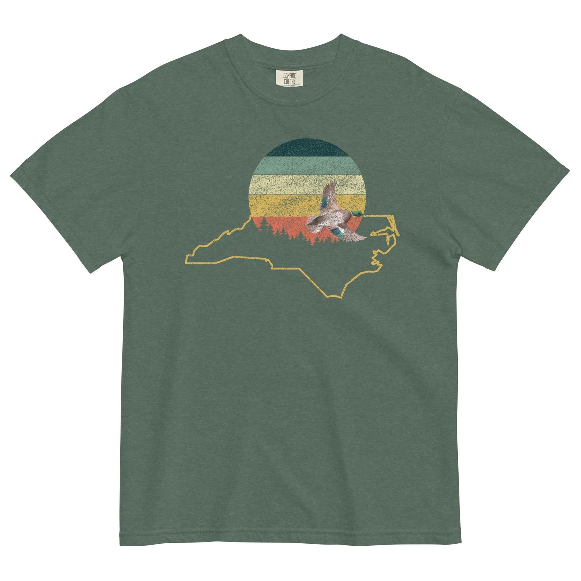 North Carolina Love | Vintage Sunshine Tee | Cottagecore Duck Design | Comfort Colors Tee