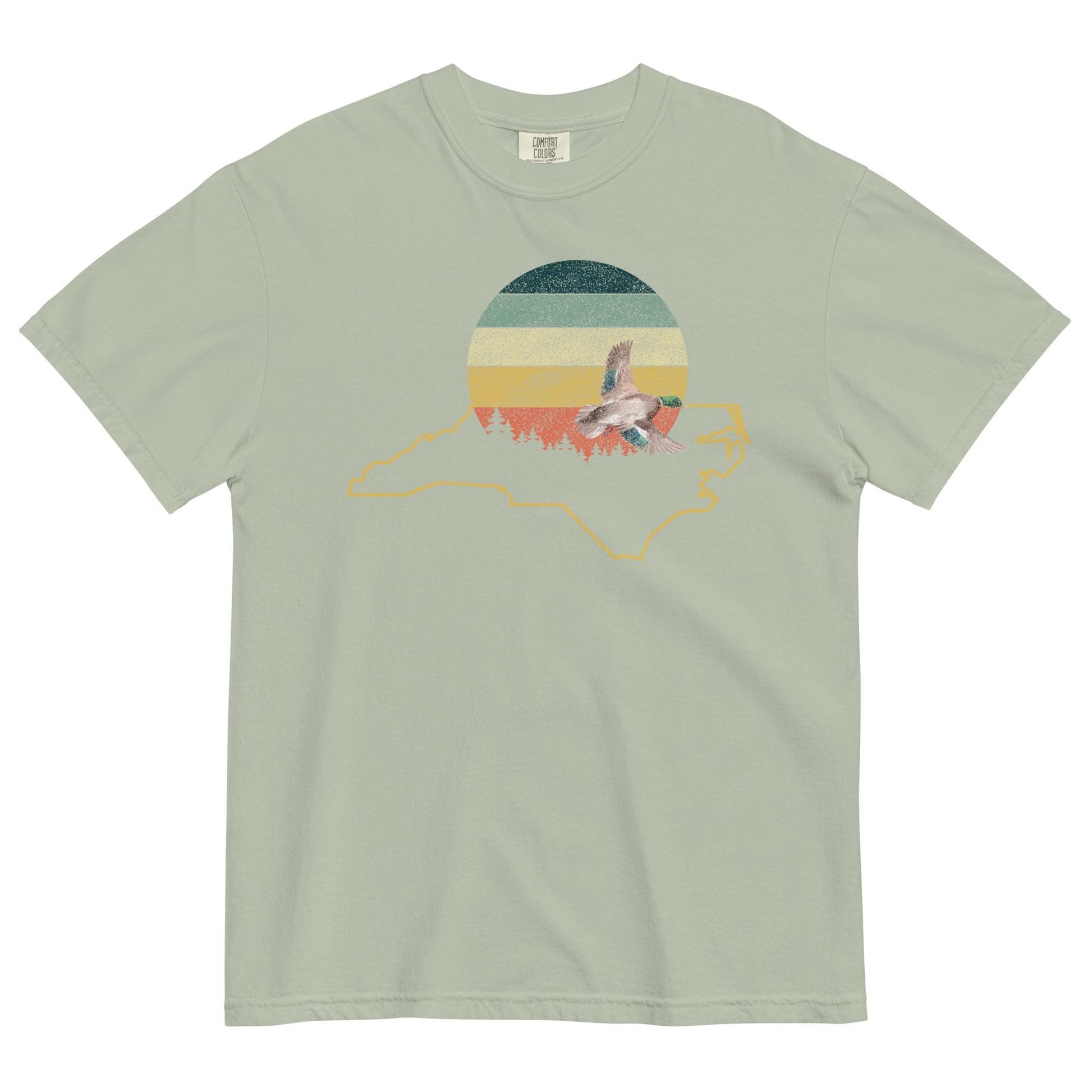 North Carolina Love | Vintage Sunshine Tee | Cottagecore Duck Design | Comfort Colors Tee