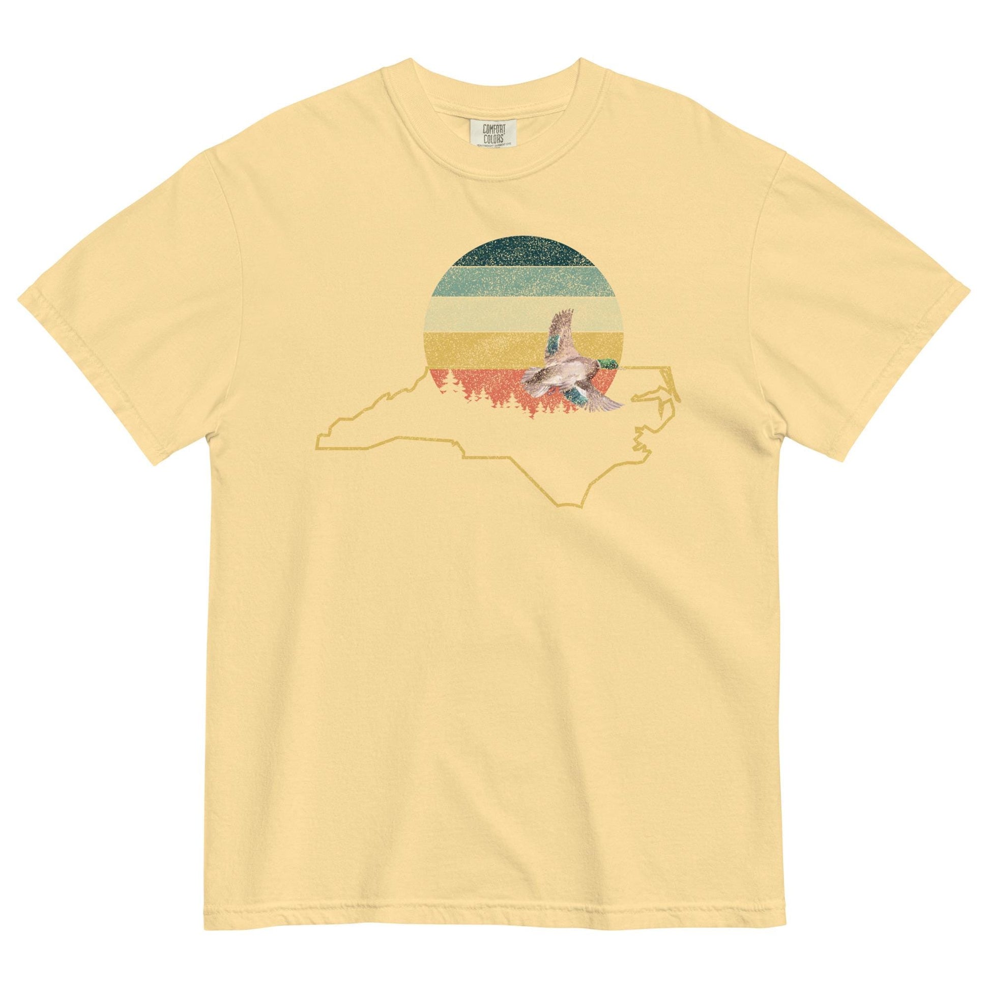 North Carolina Love | Vintage Sunshine Tee | Cottagecore Duck Design | Comfort Colors Tee
