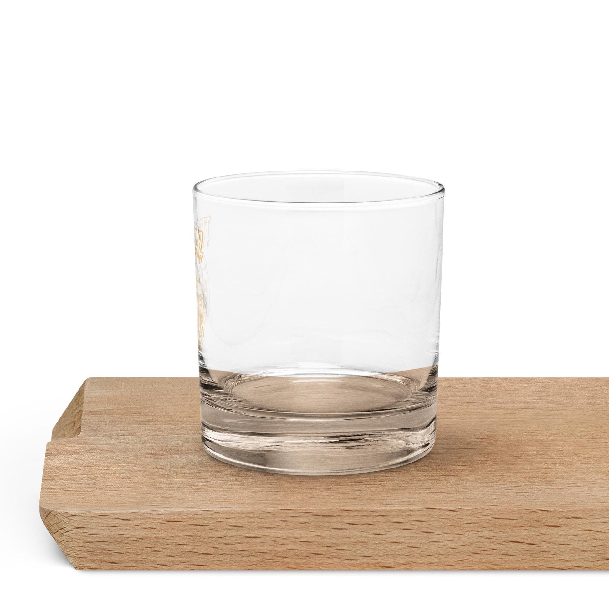 Tucson Arizona Rocks Glass | Western Motif Whisky Glass with Horseshoe & Rattlesnake Design for Unique Bar Decor