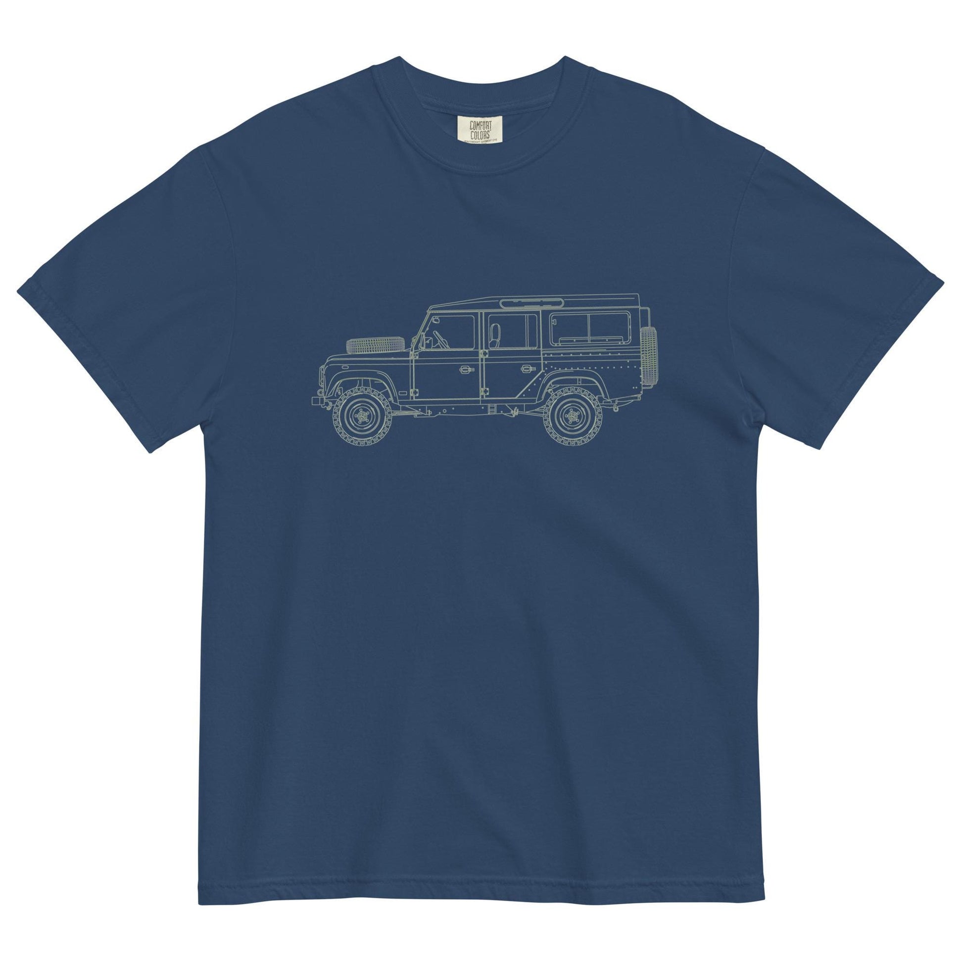 Defender Comfort Colors Tee | Rover Lovers T-Shirt | Unisex Vintage Car Apparel