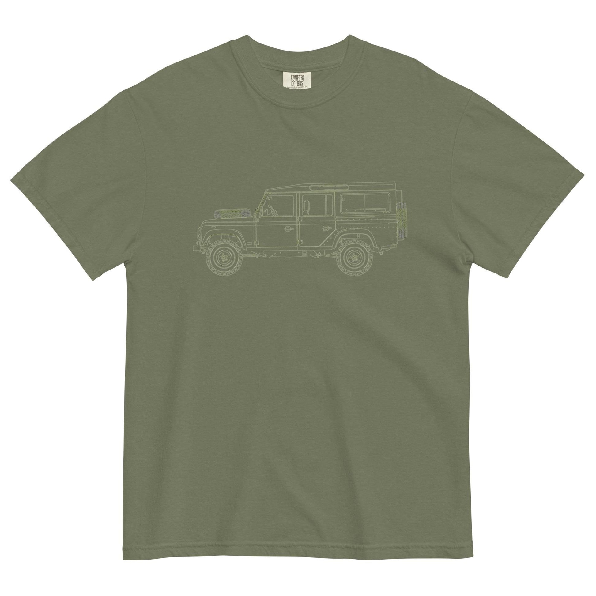 Defender Comfort Colors Tee | Rover Lovers T-Shirt | Unisex Vintage Car Apparel