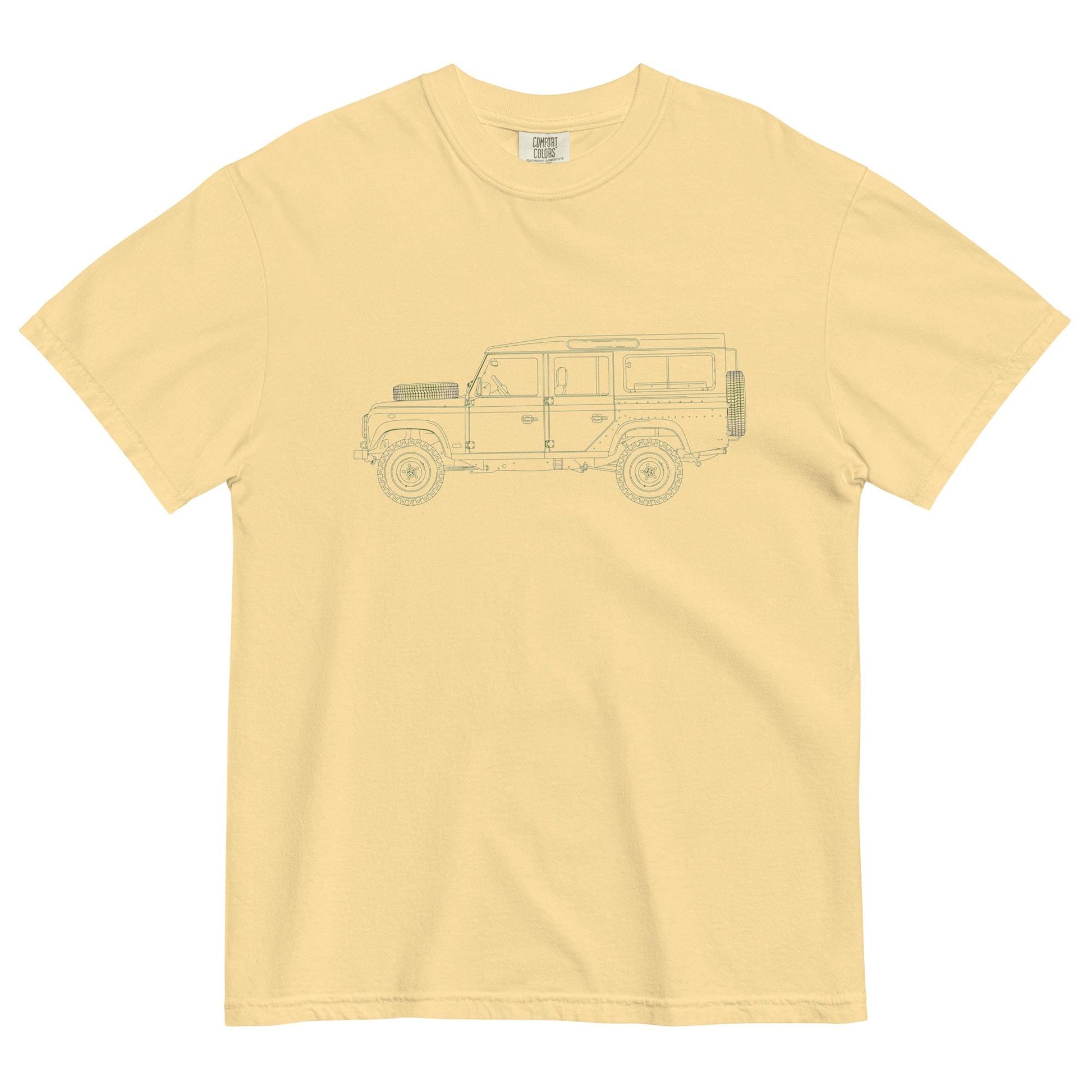 Defender Comfort Colors Tee | Rover Lovers T-Shirt | Unisex Vintage Car Apparel