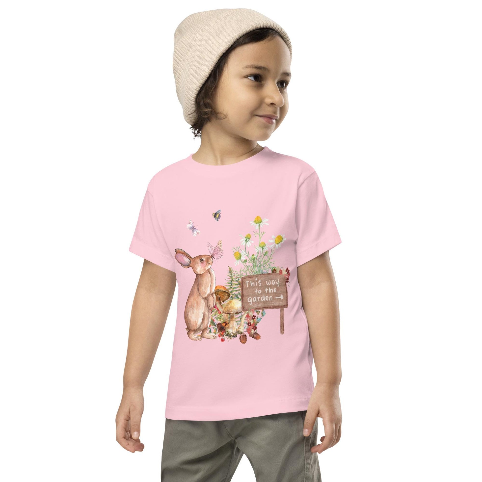Cottagecore Garden Toddler Tee | Soft Cotton Shirt for Kids | Floral Print Tee | Adorable Spring Outfit for Little Ones