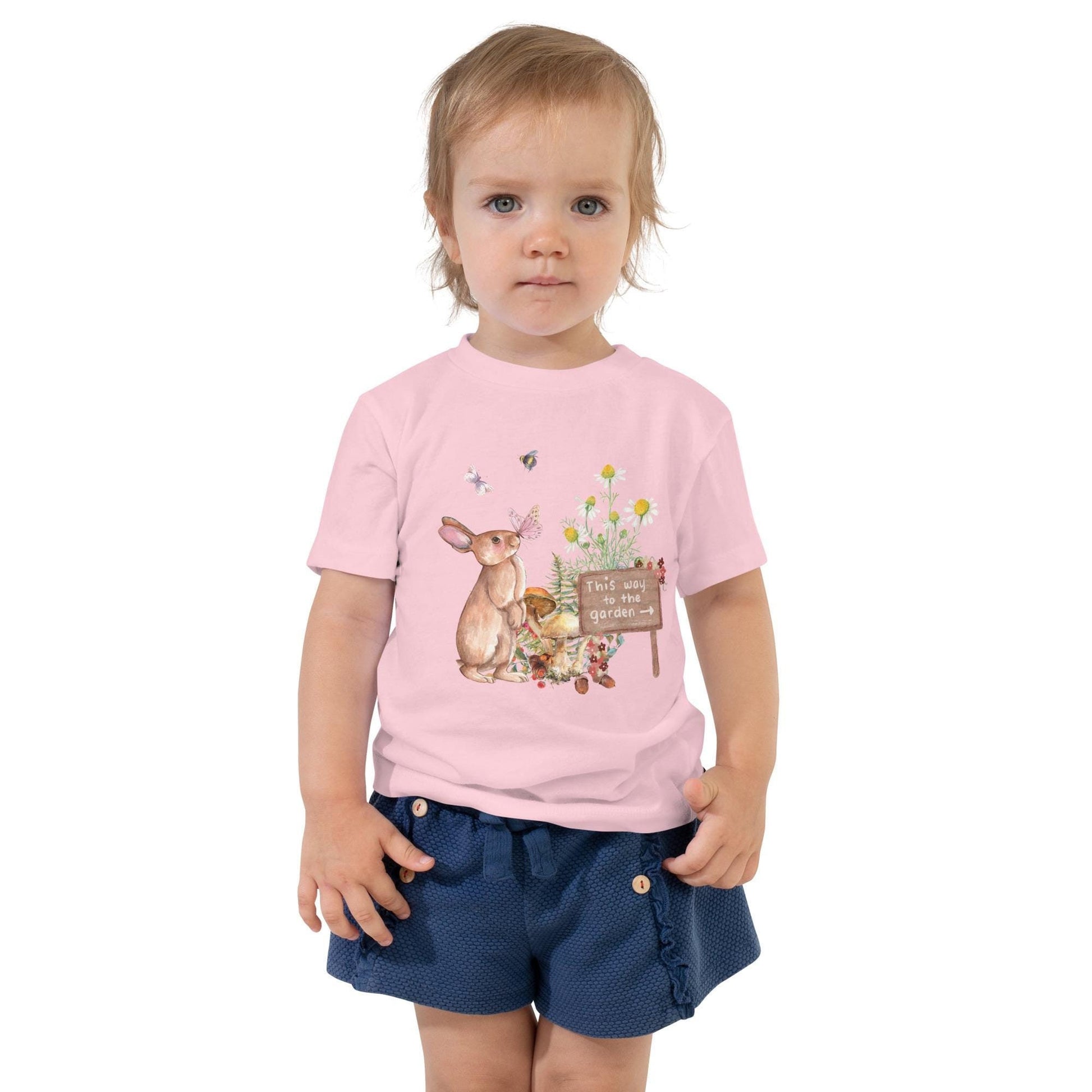 Cottagecore Garden Toddler Tee | Soft Cotton Shirt for Kids | Floral Print Tee | Adorable Spring Outfit for Little Ones
