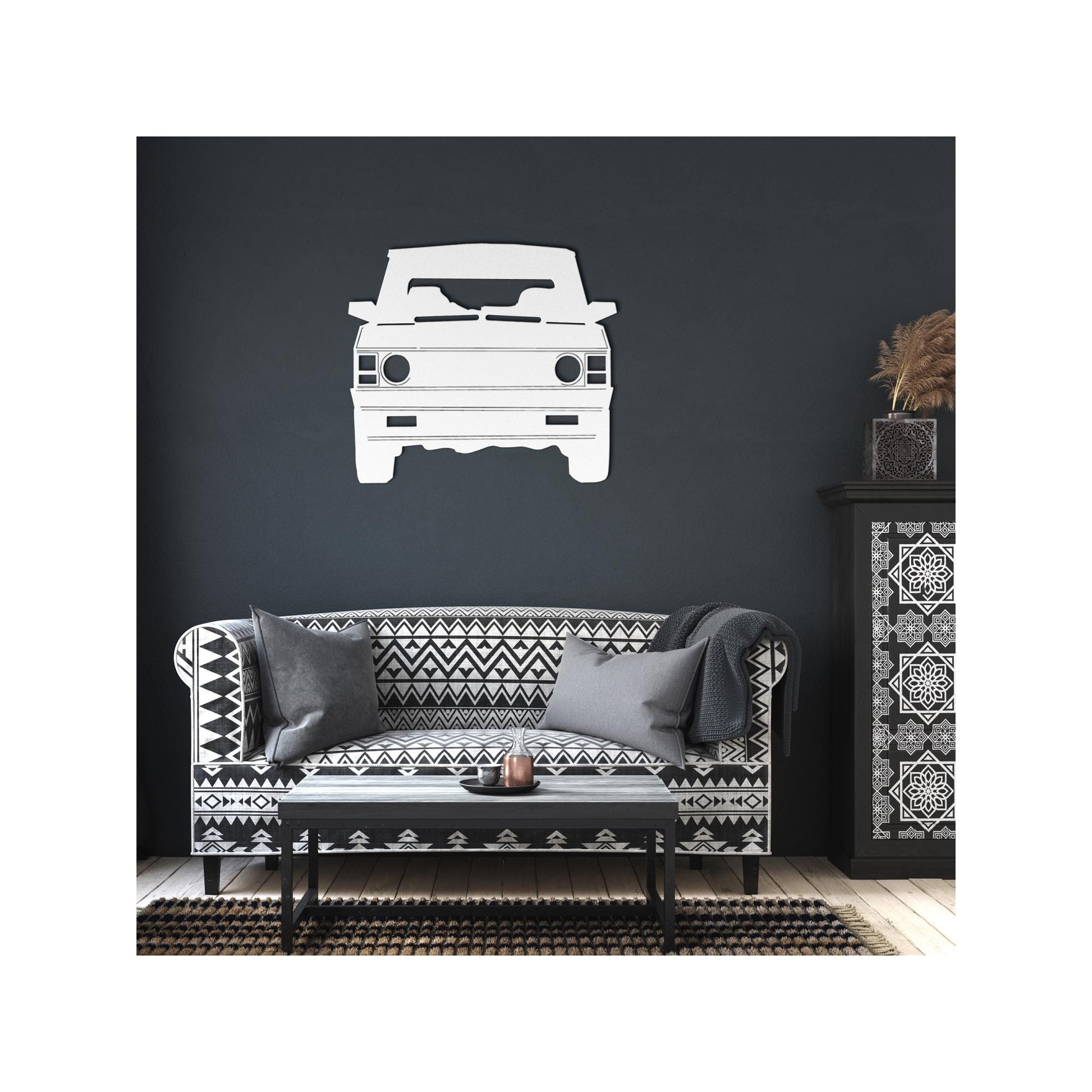 Luxury Range Rover Classic Metal Wall Art | Land Rover Garage Decor | 18 Gauge Steel | Vintage Car Enthusiast Gift | Rustic Home Decoration