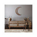 Luxury Crescent Moon Metal Wall Art | Moon Phases and Stars Design | Premium 18 Gauge Steel | Boho Celestial Indoor & Outdoor Home Decor