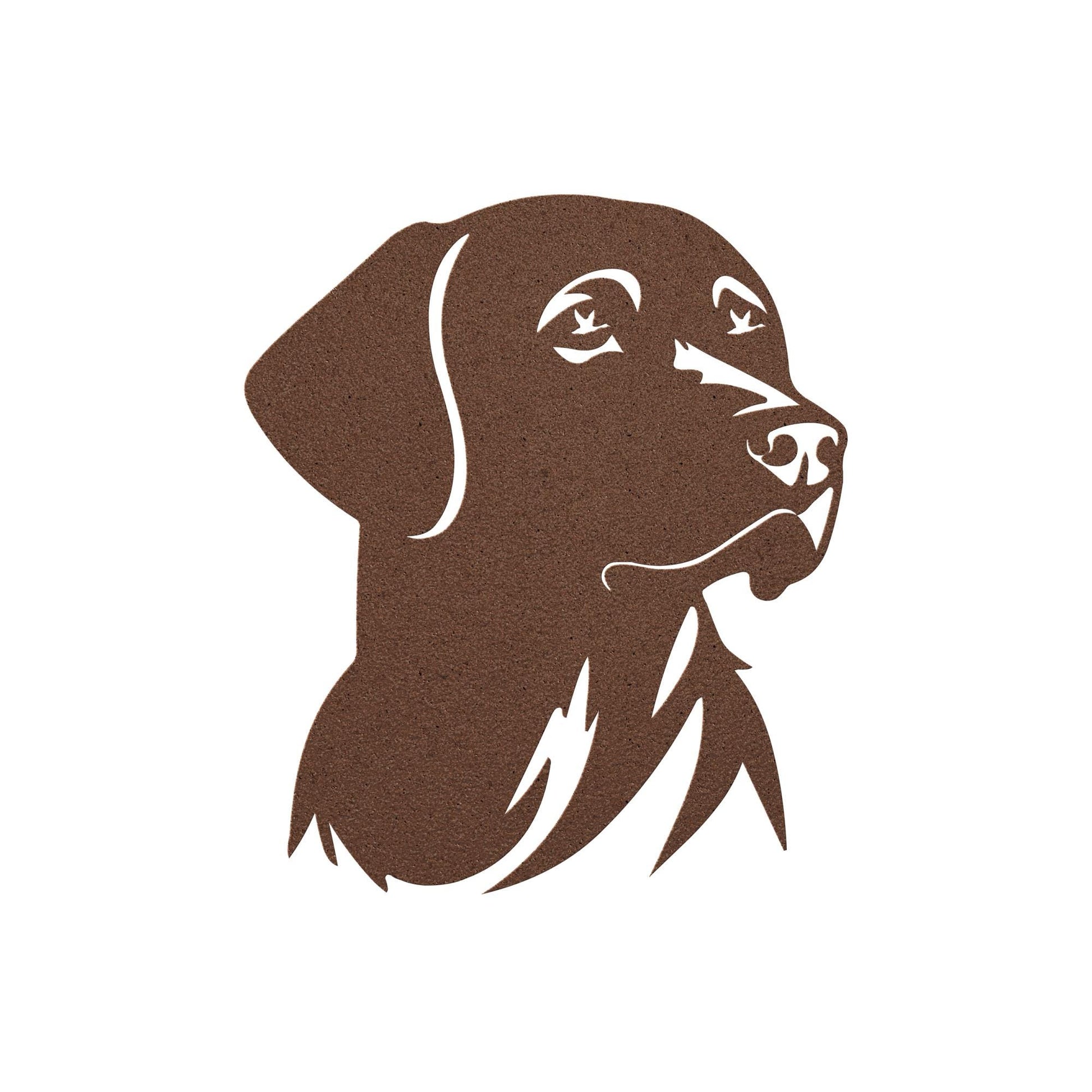 Labrador Metal Sign | Premium 18 Gauge Steel Wall Art | Luxury Rustic Dog Decor | Indoor & Outdoor Wall Hanging | Gift for Dog Lovers