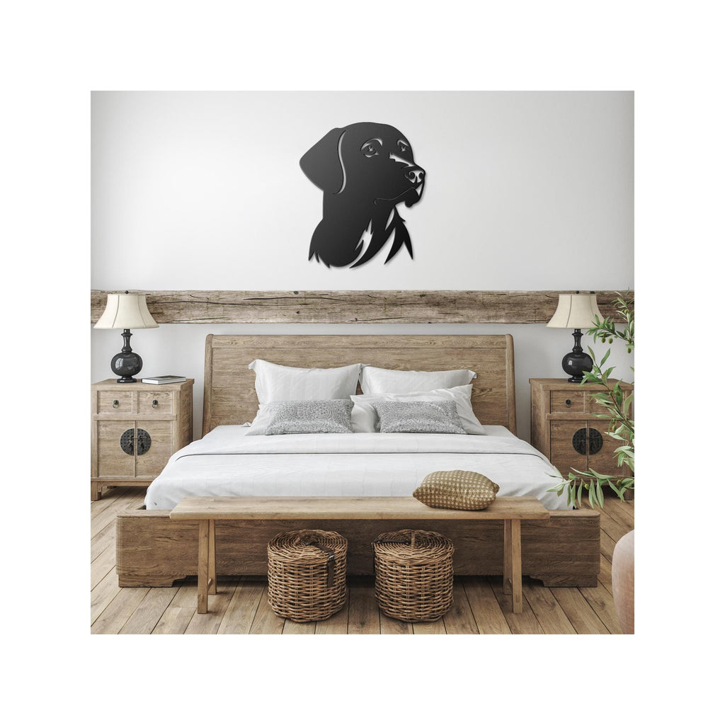 Labrador Metal Sign | Premium 18 Gauge Steel Wall Art | Luxury Rustic Dog Decor | Indoor & Outdoor Wall Hanging | Gift for Dog Lovers