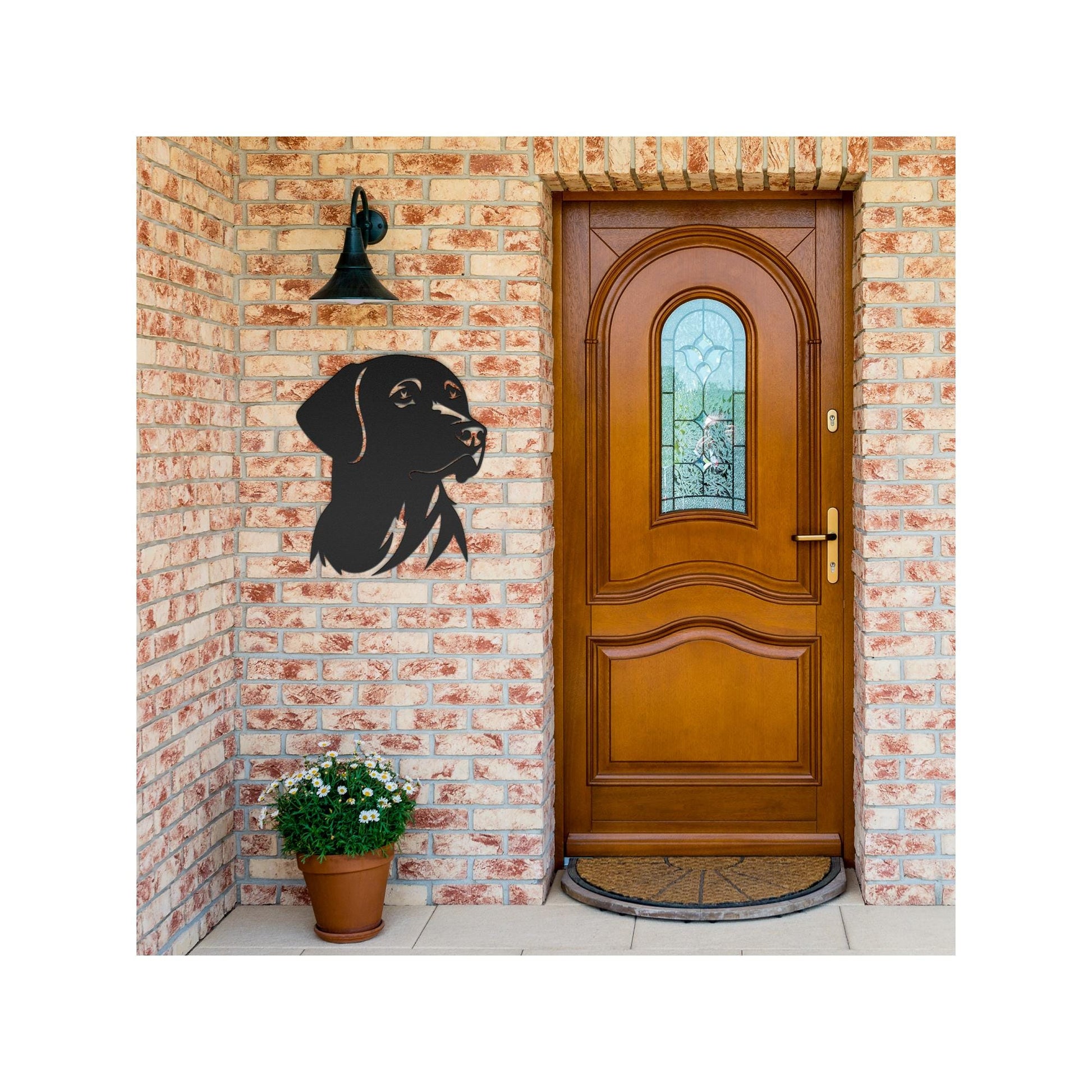 Labrador Metal Sign | Premium 18 Gauge Steel Wall Art | Luxury Rustic Dog Decor | Indoor & Outdoor Wall Hanging | Gift for Dog Lovers