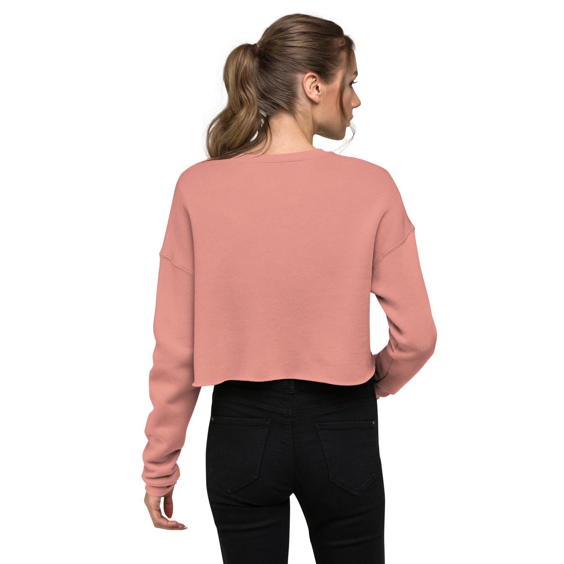 Swan Love Crop Sweatshirt | Cottagecore Crop Top | Floral Botanical Sweatshirt | Nature and Love Motif | Valentine's Day Gift