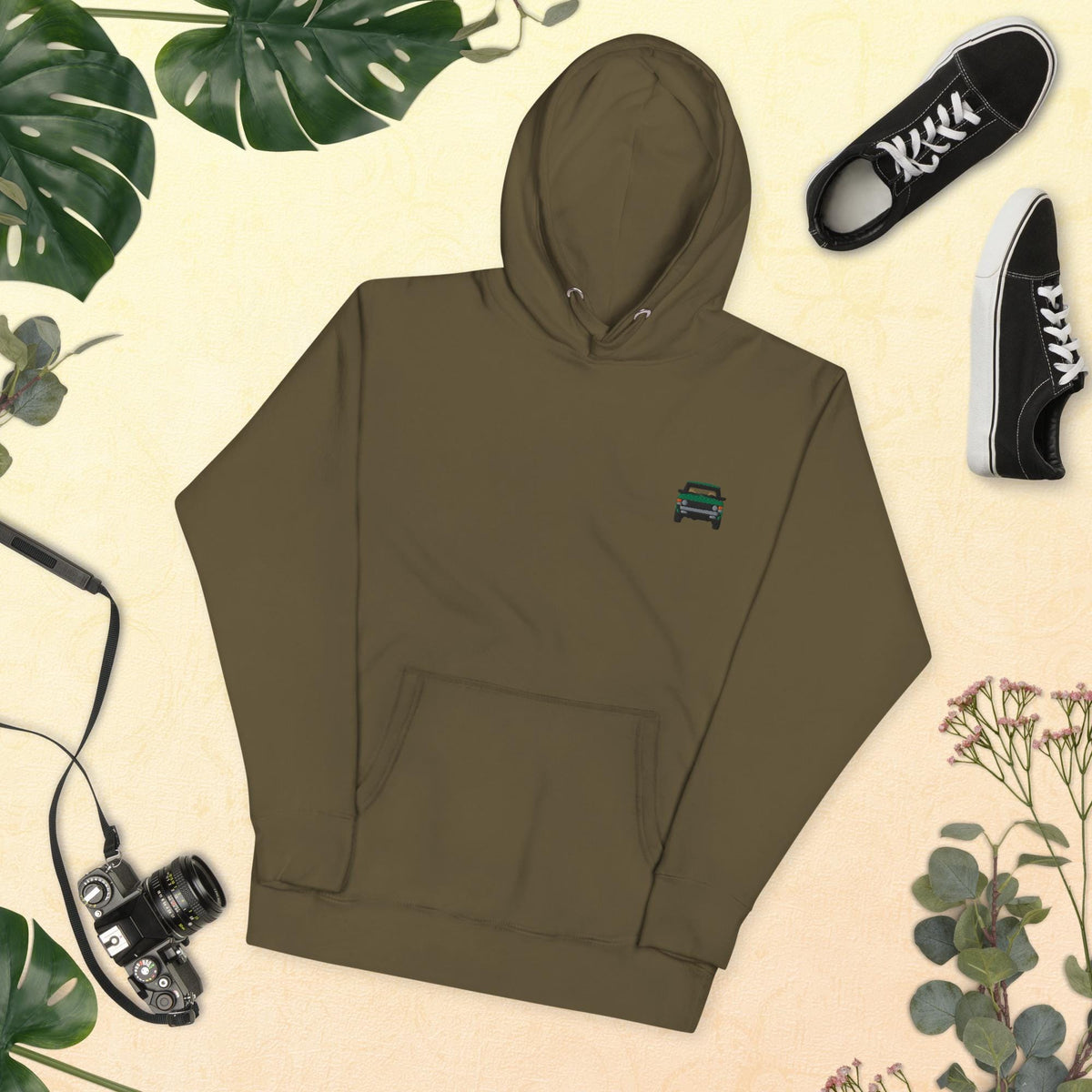 Embroidered Rover Hoodie | Range Rover Classic Pullover | Unisex Jacket for Vintage Car Enthusiasts & Fans