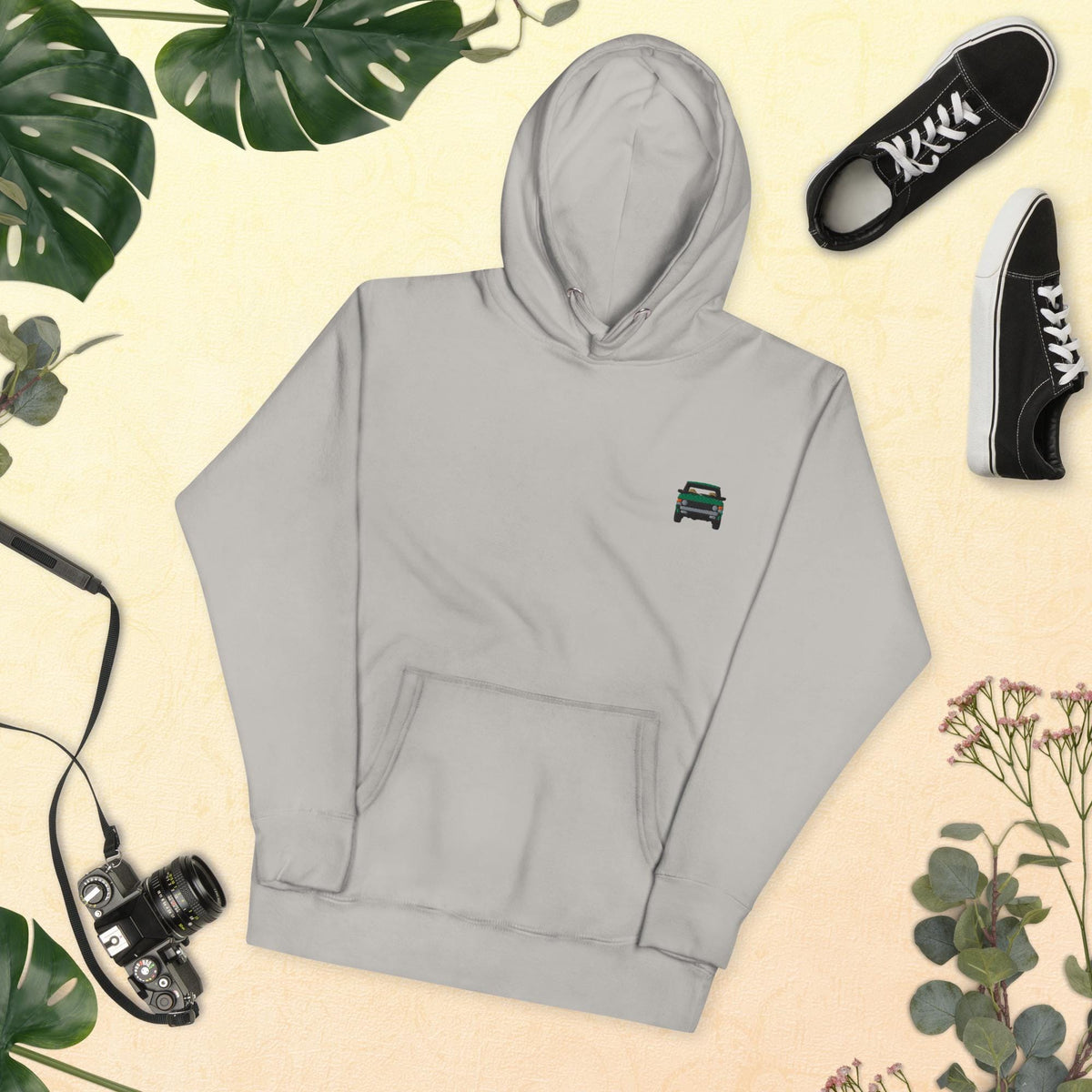 Embroidered Rover Hoodie | Range Rover Classic Pullover | Unisex Jacket for Vintage Car Enthusiasts & Fans