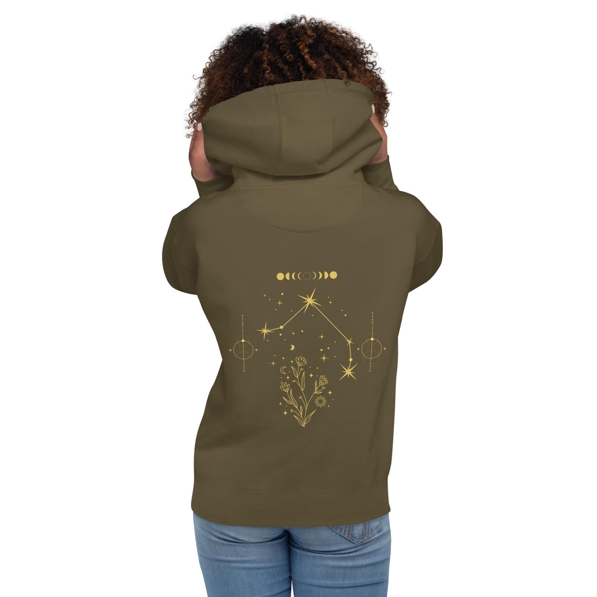 Libra Hoodie | Astrology Apparel for Zodiac Lovers, Cozy Clothing & Gifts for Stargazers | Celestial Constellation Unisex Pullover