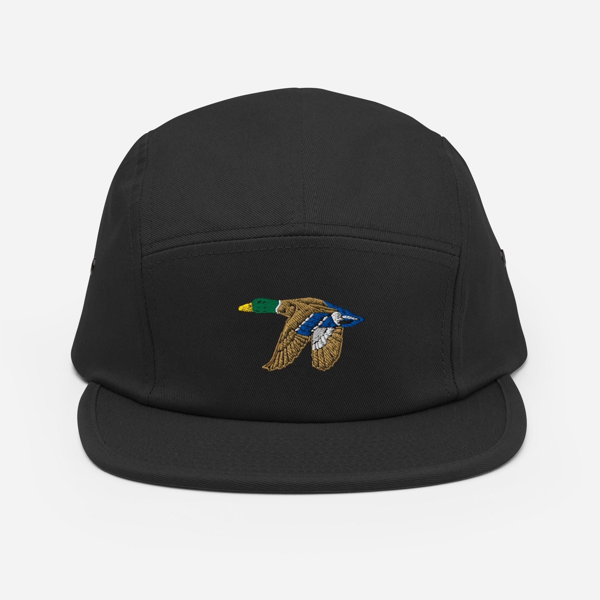 Mallard Duck Embroidered Hat | Nature-Inspired Five Panel Cap for Hikers and Campers | Cottagecore Duck Apparel Duck Lovers Gift