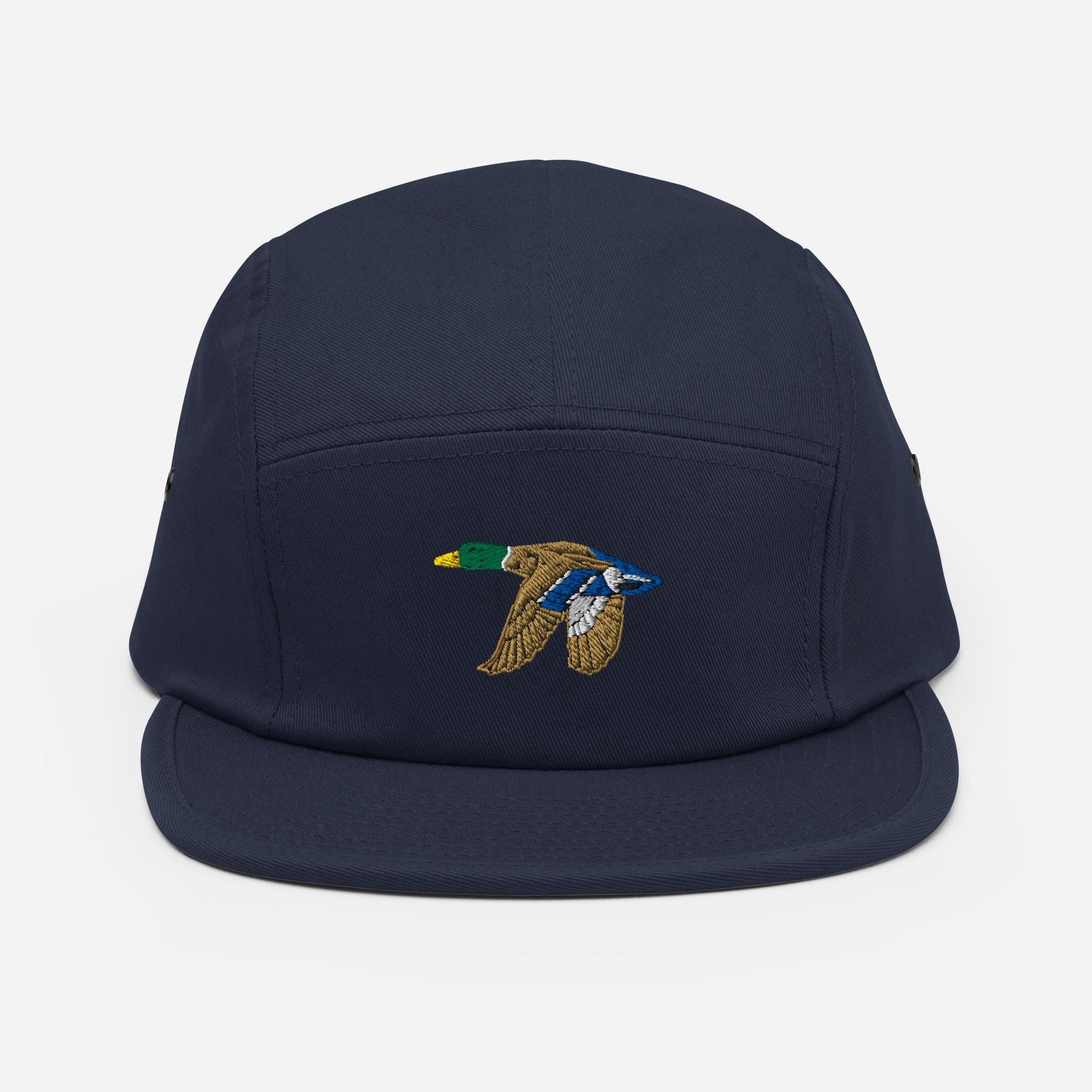 Mallard Duck Embroidered Hat | Nature-Inspired Five Panel Cap for Hikers and Campers | Cottagecore Duck Apparel Duck Lovers Gift
