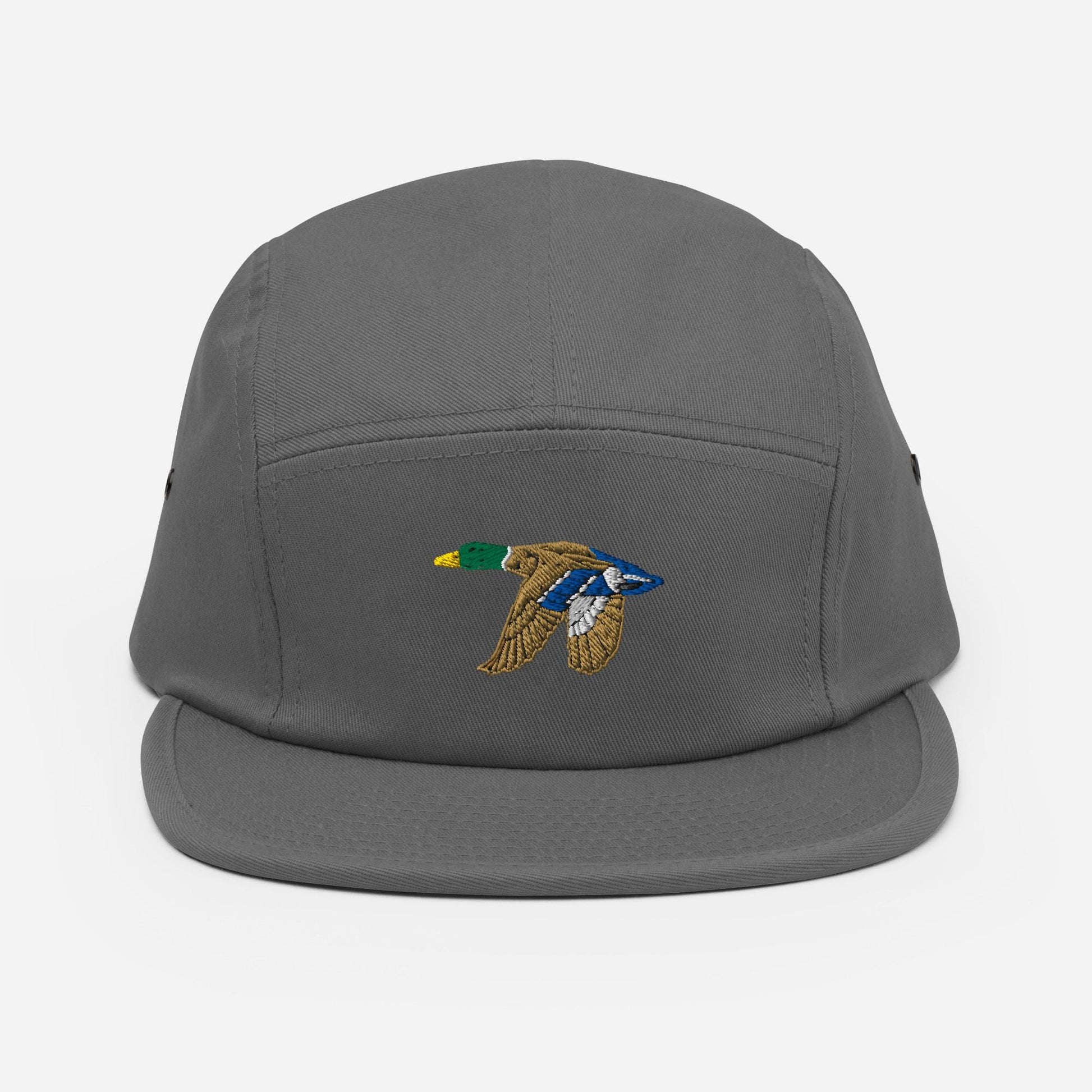 Mallard Duck Embroidered Hat | Nature-Inspired Five Panel Cap for Hikers and Campers | Cottagecore Duck Apparel Duck Lovers Gift