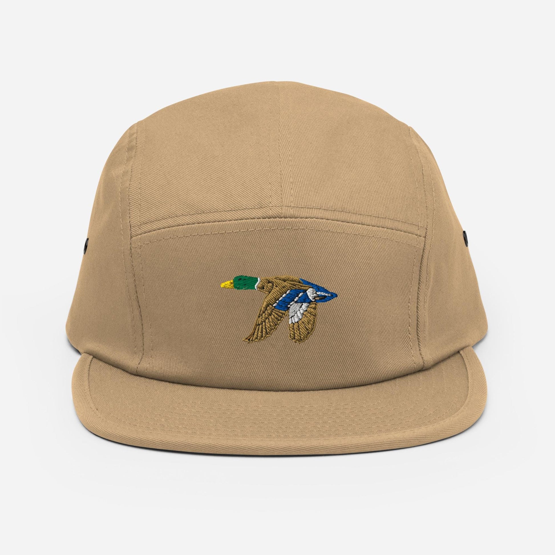 Mallard Duck Embroidered Hat | Nature-Inspired Five Panel Cap for Hikers and Campers | Cottagecore Duck Apparel Duck Lovers Gift