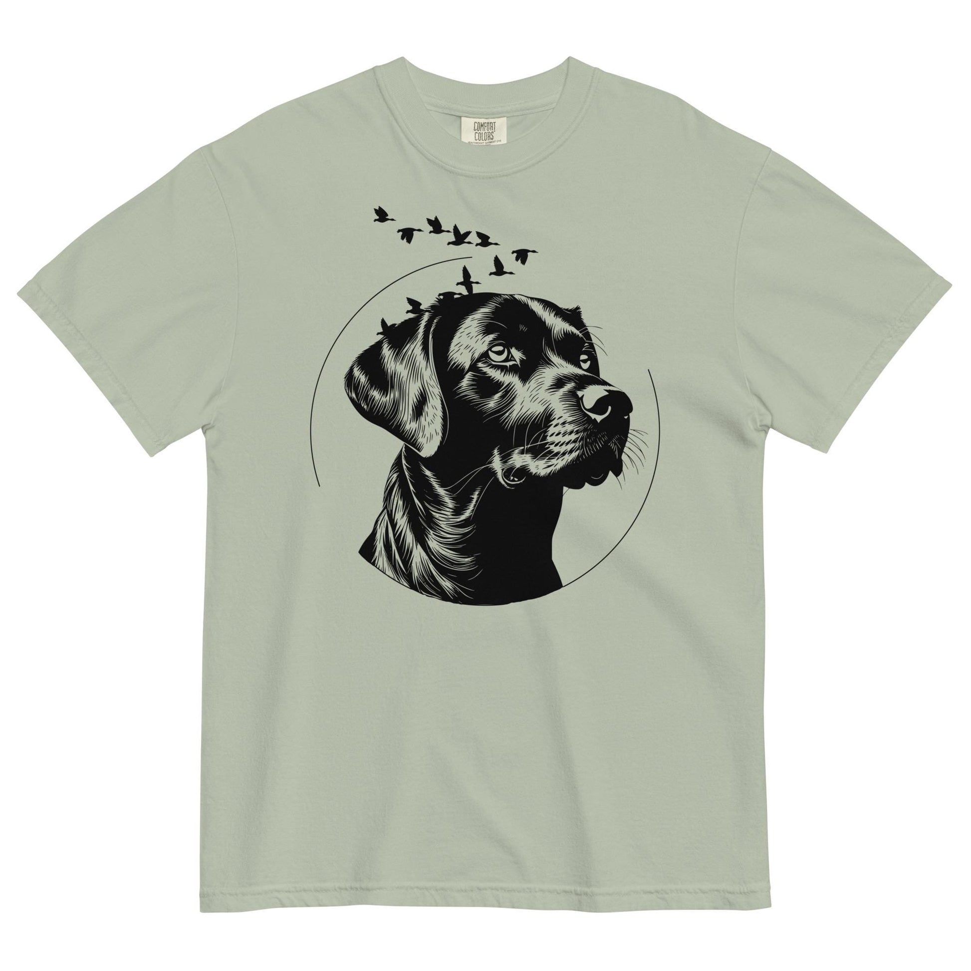 Black Lab Comfort Colors Tee | Labrador Lovers T-Shirt | Cottagecore Rustic Apparel & Ducks Design Shirt