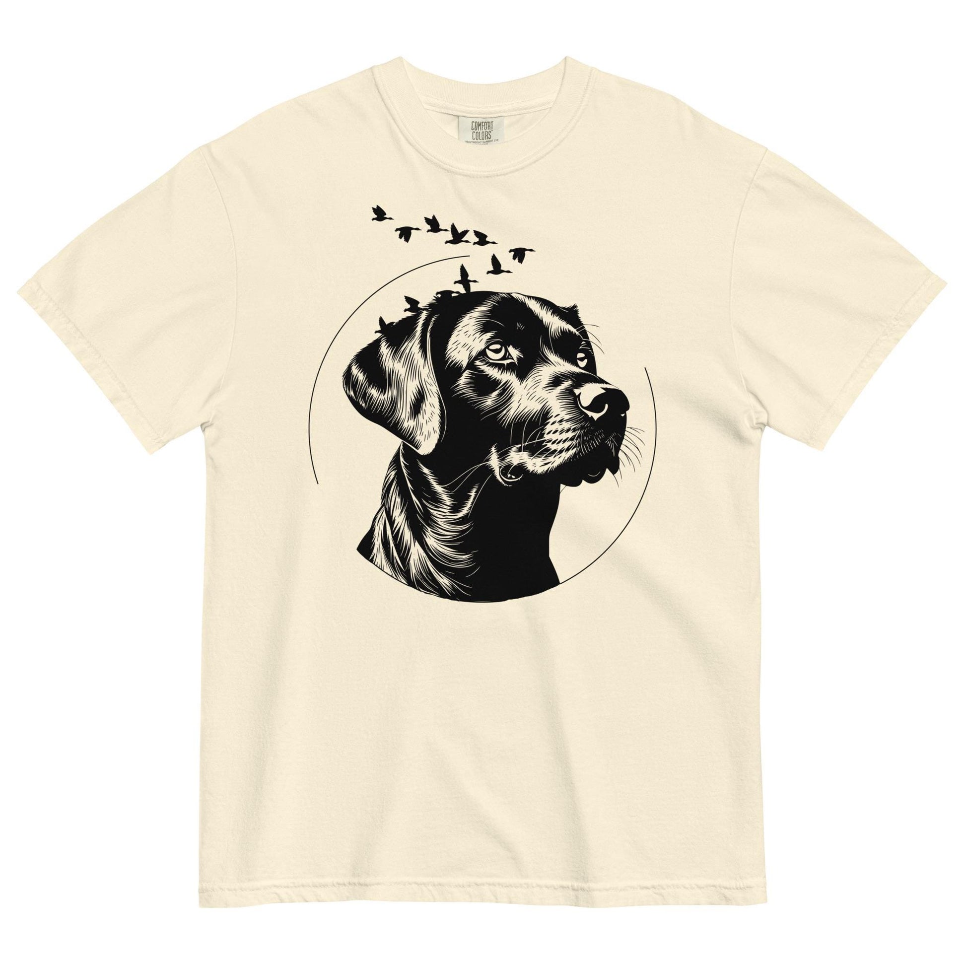 Black Lab Comfort Colors Tee | Labrador Lovers T-Shirt | Cottagecore Rustic Apparel & Ducks Design Shirt
