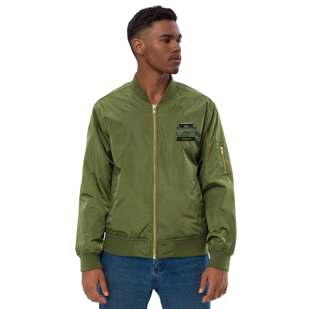 Land Rover Embroidered Bomber Jacket | Unisex Premium Recycled Jacket | Series Rover Fashion Outerwear & Gifts