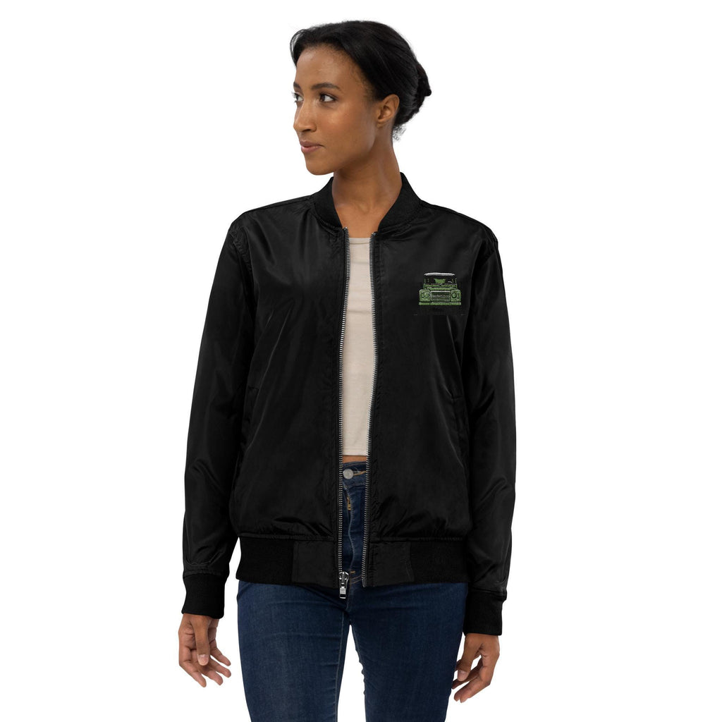 Land Rover Embroidered Bomber Jacket | Unisex Premium Recycled Jacket | Series Rover Fashion Outerwear & Gifts