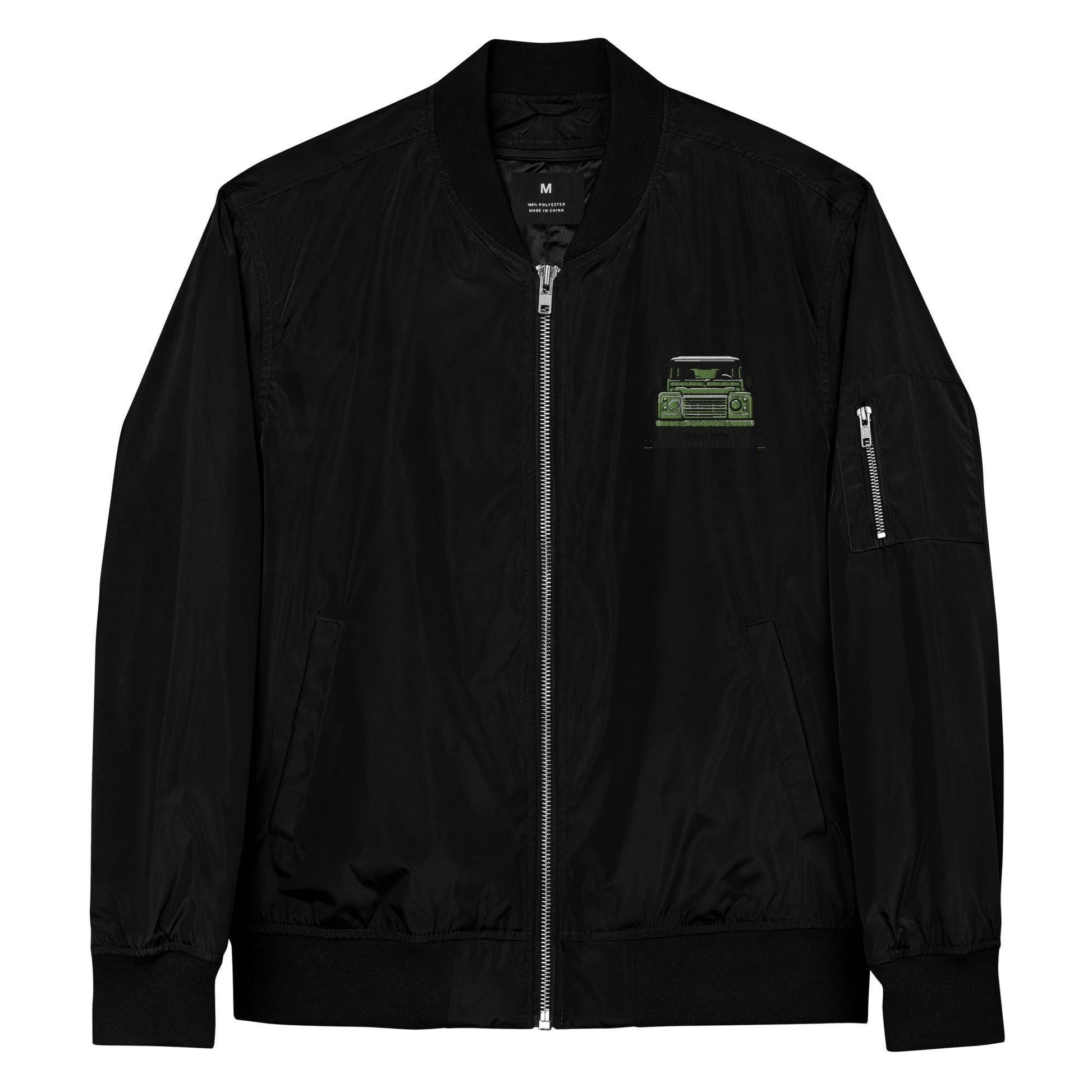 Land Rover Embroidered Bomber Jacket | Unisex Premium Recycled Jacket | Series Rover Fashion Outerwear & Gifts
