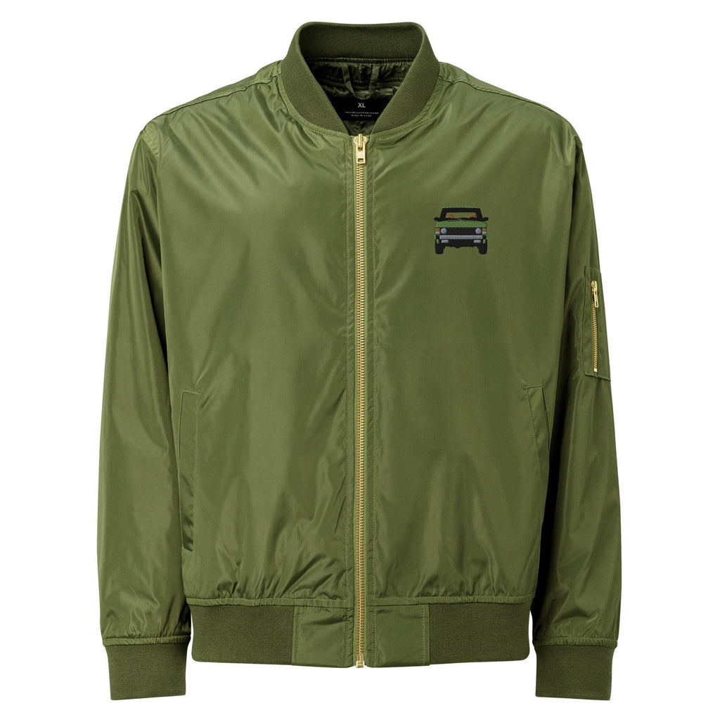 Bomber Jacket | Embroidered Range Rover Classic | Premium Recycled Land Rover Jacket | Stylish & Eco-Friendly Outerwear