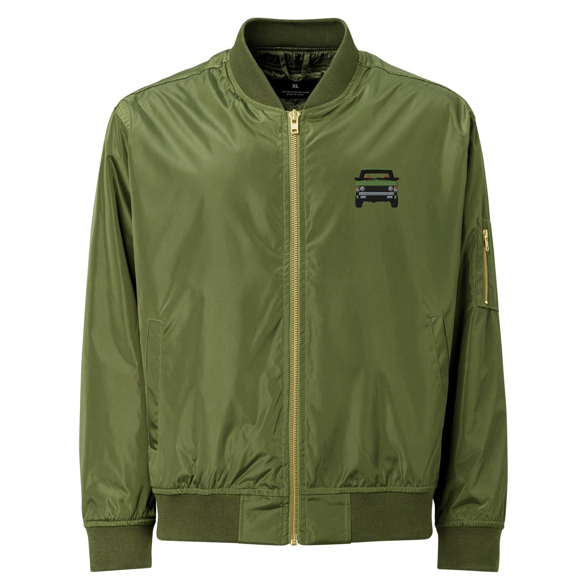 Bomber Jacket | Embroidered Range Rover Classic | Premium Recycled Land Rover Jacket | Stylish & Eco-Friendly Outerwear