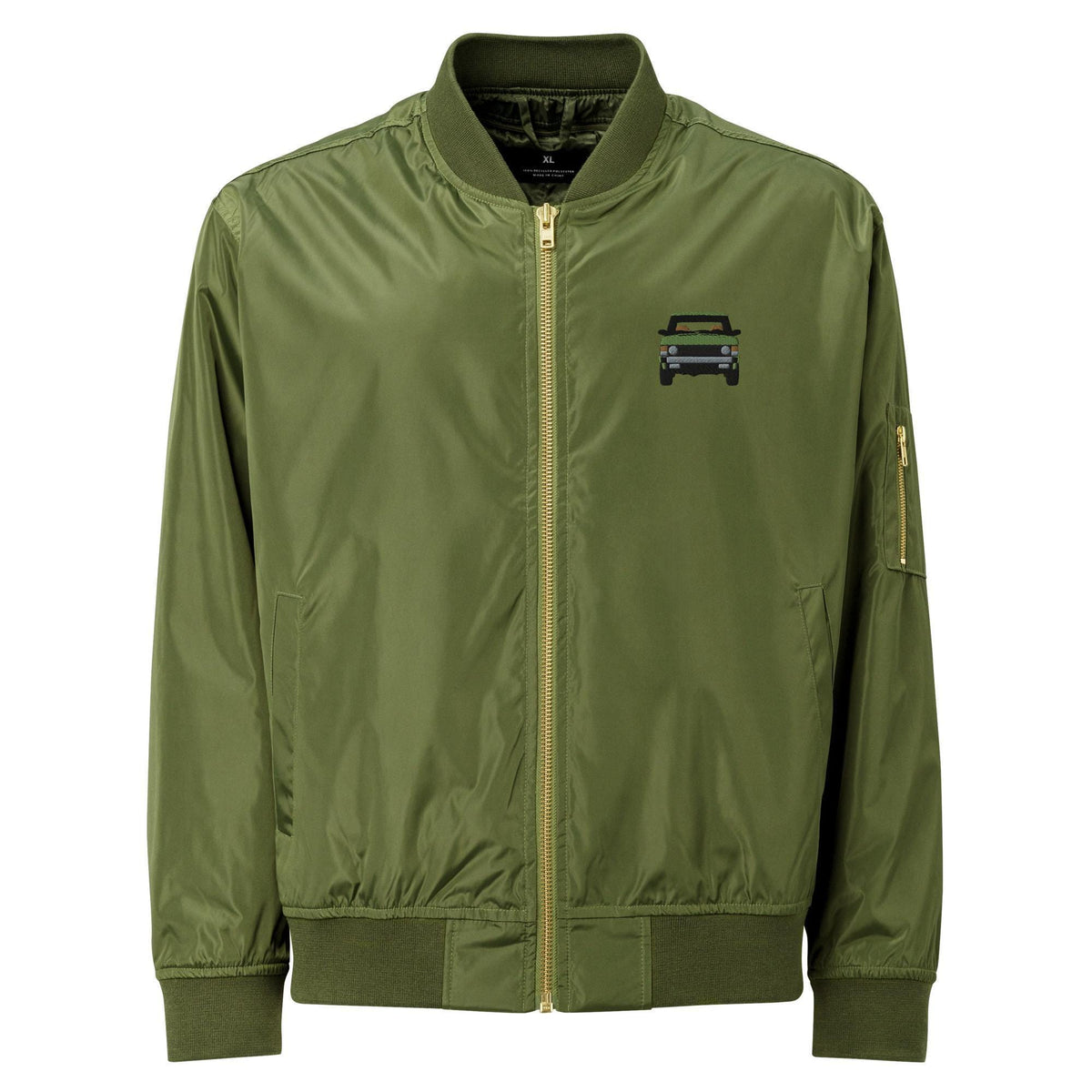 Bomber Jacket | Embroidered Range Rover Classic | Premium Recycled Land Rover Jacket | Stylish & Eco-Friendly Outerwear