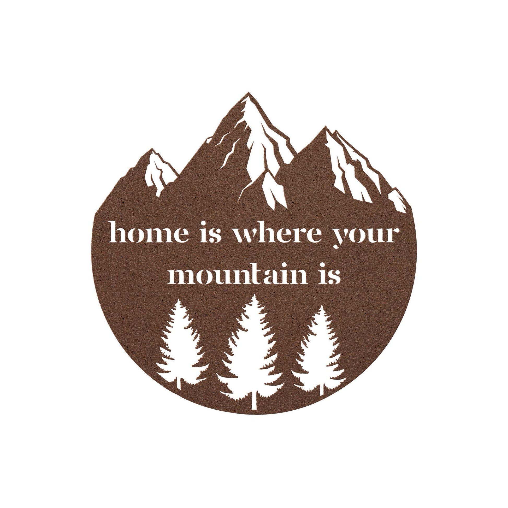 Luxury Metal Sign for Indoor or Outdoor Art | Mountain Lovers Decor | Beautiful Nature Lover's Gift