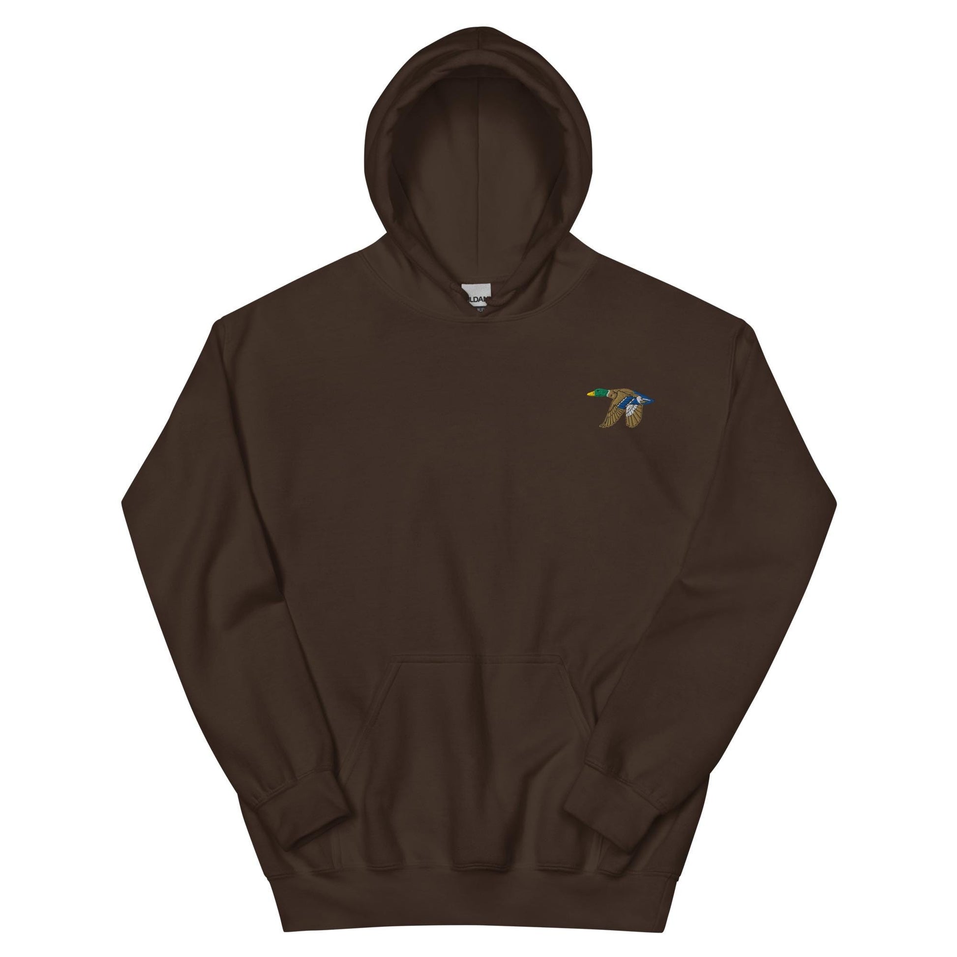 Flying Mallard Duck Embroidered Hoodie | Cozy Unisex Gift for Nature Lovers | Stylish Cottagecore Apparel for Outdoor & Casual Wear