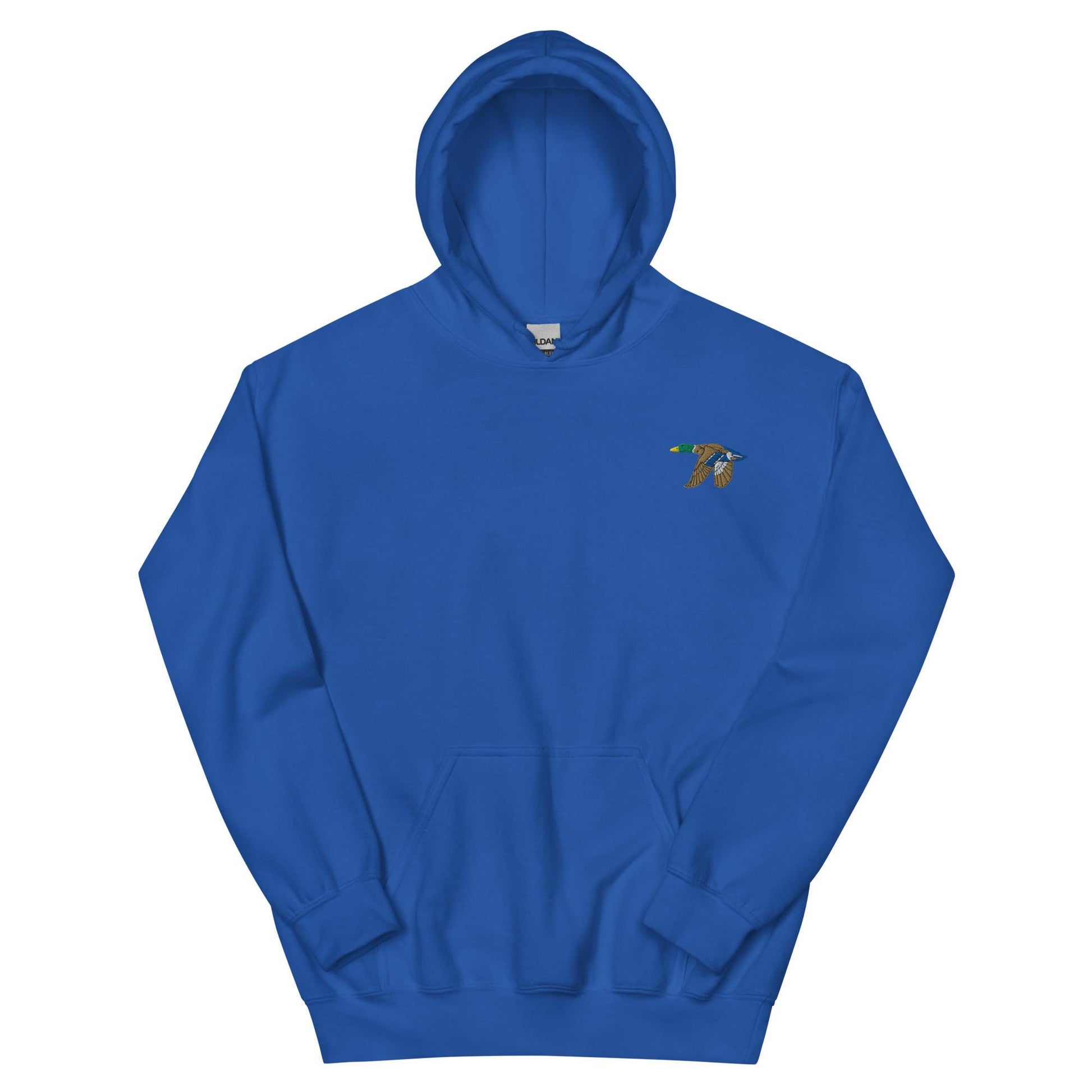 Flying Mallard Duck Embroidered Hoodie | Cozy Unisex Gift for Nature Lovers | Stylish Cottagecore Apparel for Outdoor & Casual Wear