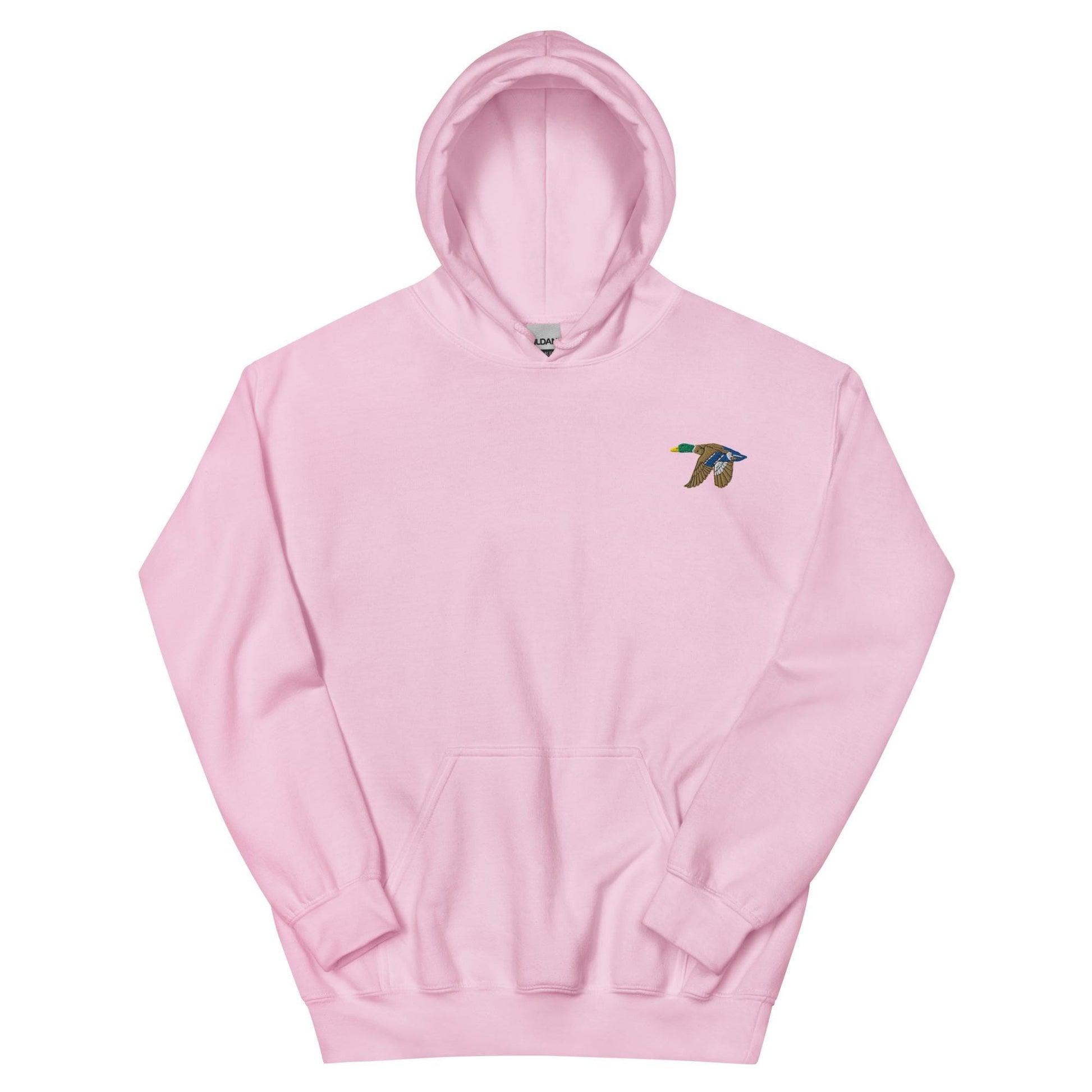 Flying Mallard Duck Embroidered Hoodie | Cozy Unisex Gift for Nature Lovers | Stylish Cottagecore Apparel for Outdoor & Casual Wear