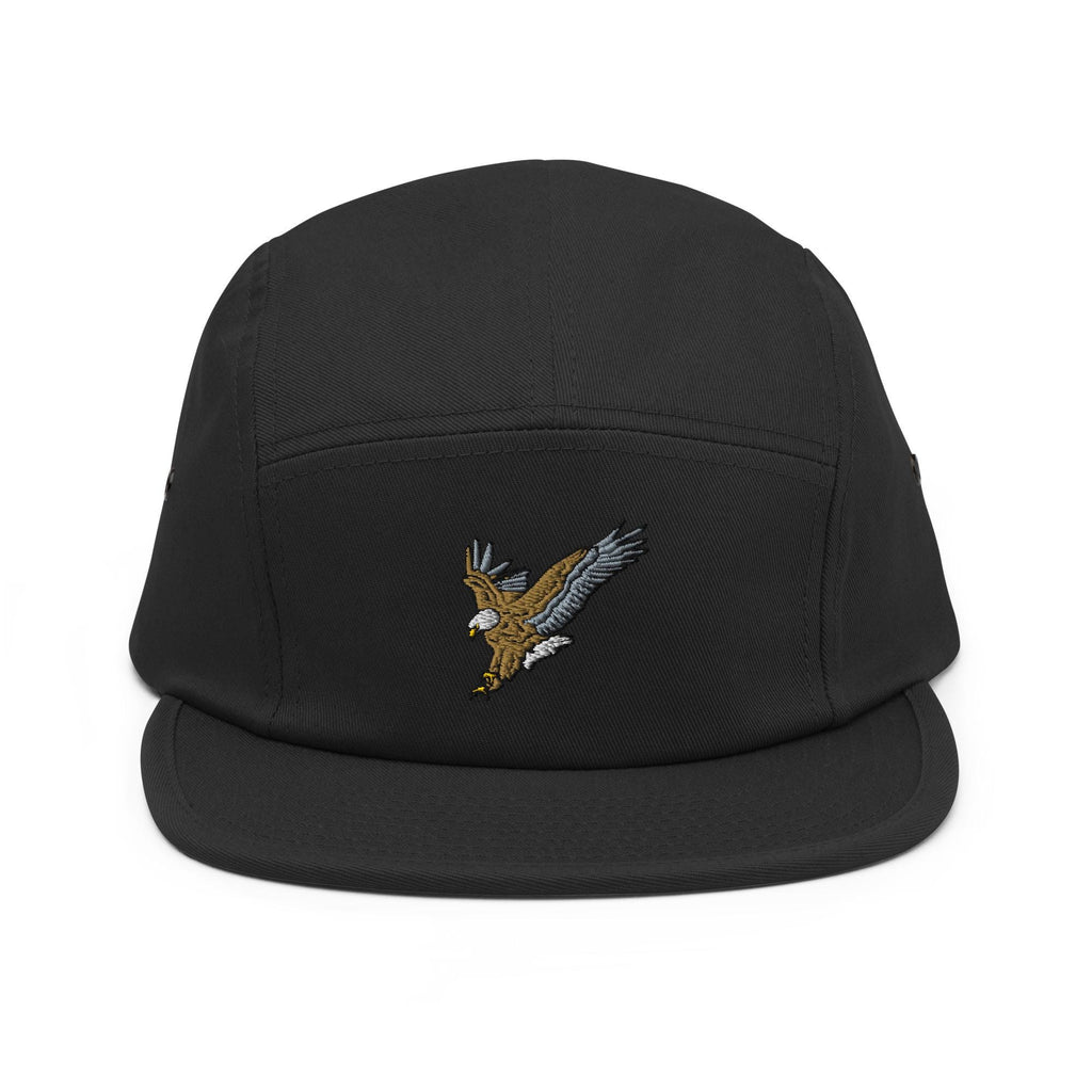 Eagle in Flight Five Panel Cap | Embroidered Hat for Outdoor Enthusiasts & Nature Lovers | Unique Gift Idea for Bird Lovers