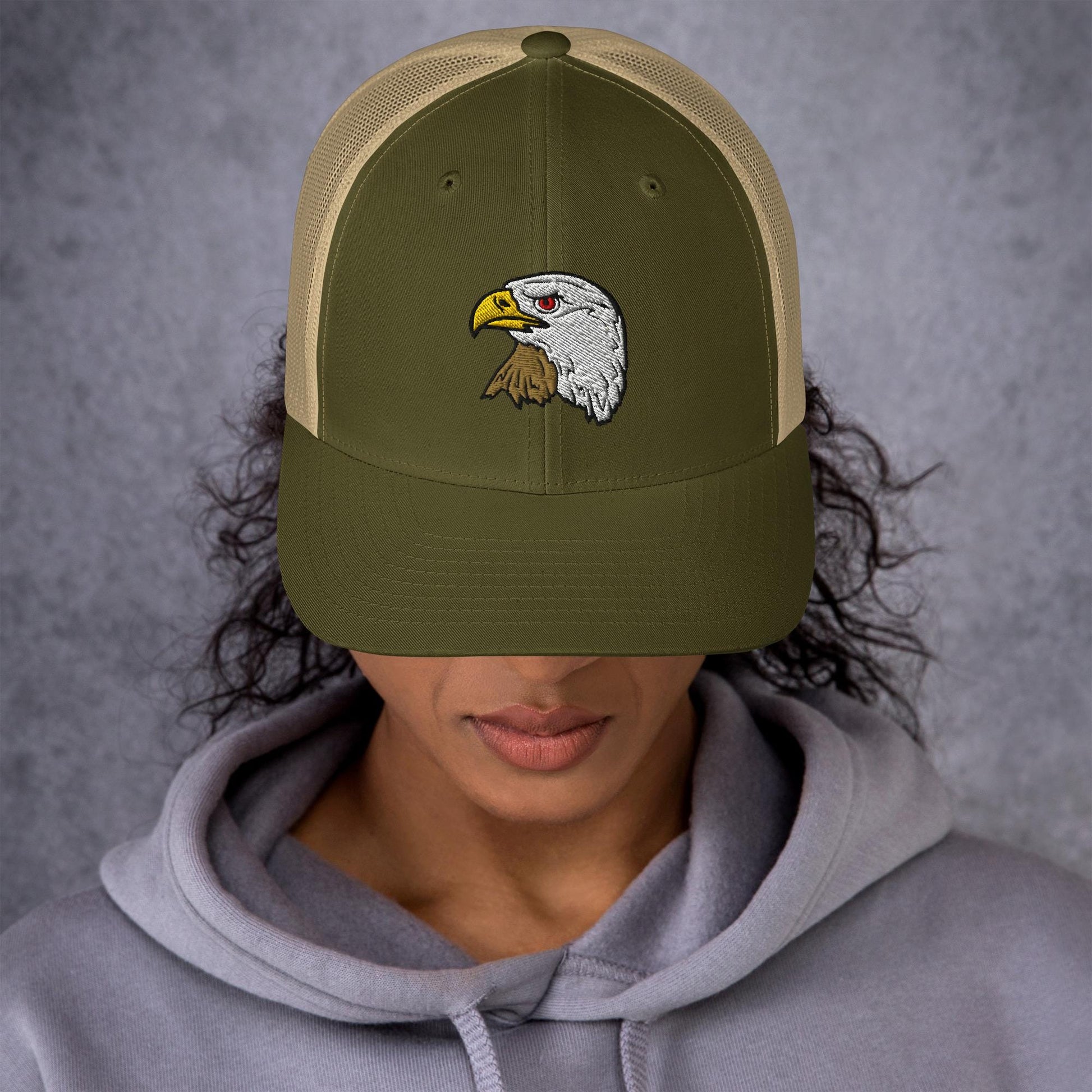 Bald Eagle Trucker Cap | Retro Snapback Hat | Eagle Lover Gift | Stylish Outdoor Headwear | Embroidered Hat | Wildlife Apparel