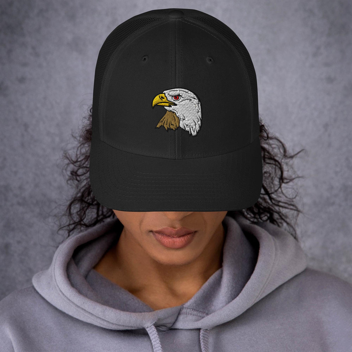 Bald Eagle Trucker Cap | Retro Snapback Hat | Eagle Lover Gift | Stylish Outdoor Headwear | Embroidered Hat | Wildlife Apparel