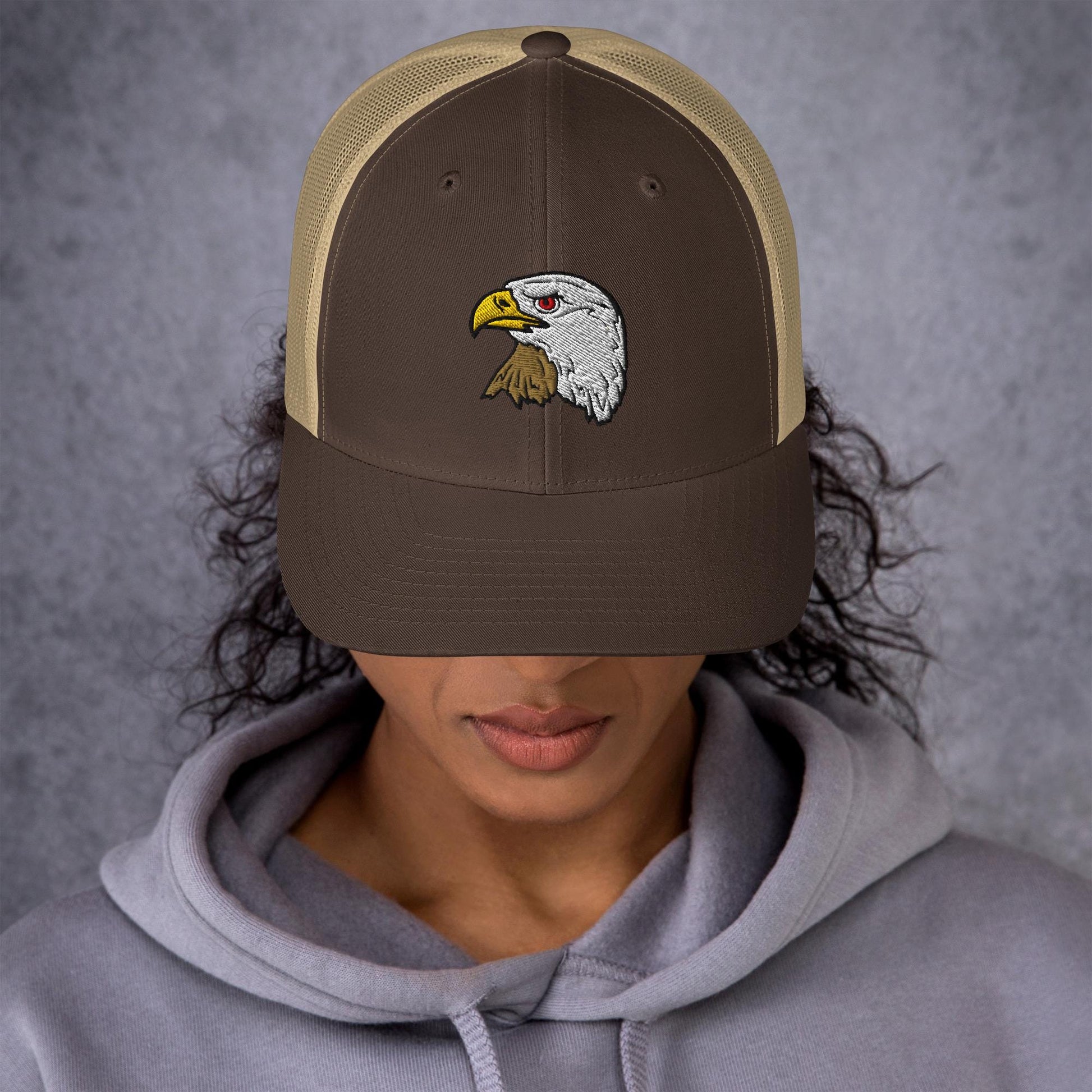 Bald Eagle Trucker Cap | Retro Snapback Hat | Eagle Lover Gift | Stylish Outdoor Headwear | Embroidered Hat | Wildlife Apparel