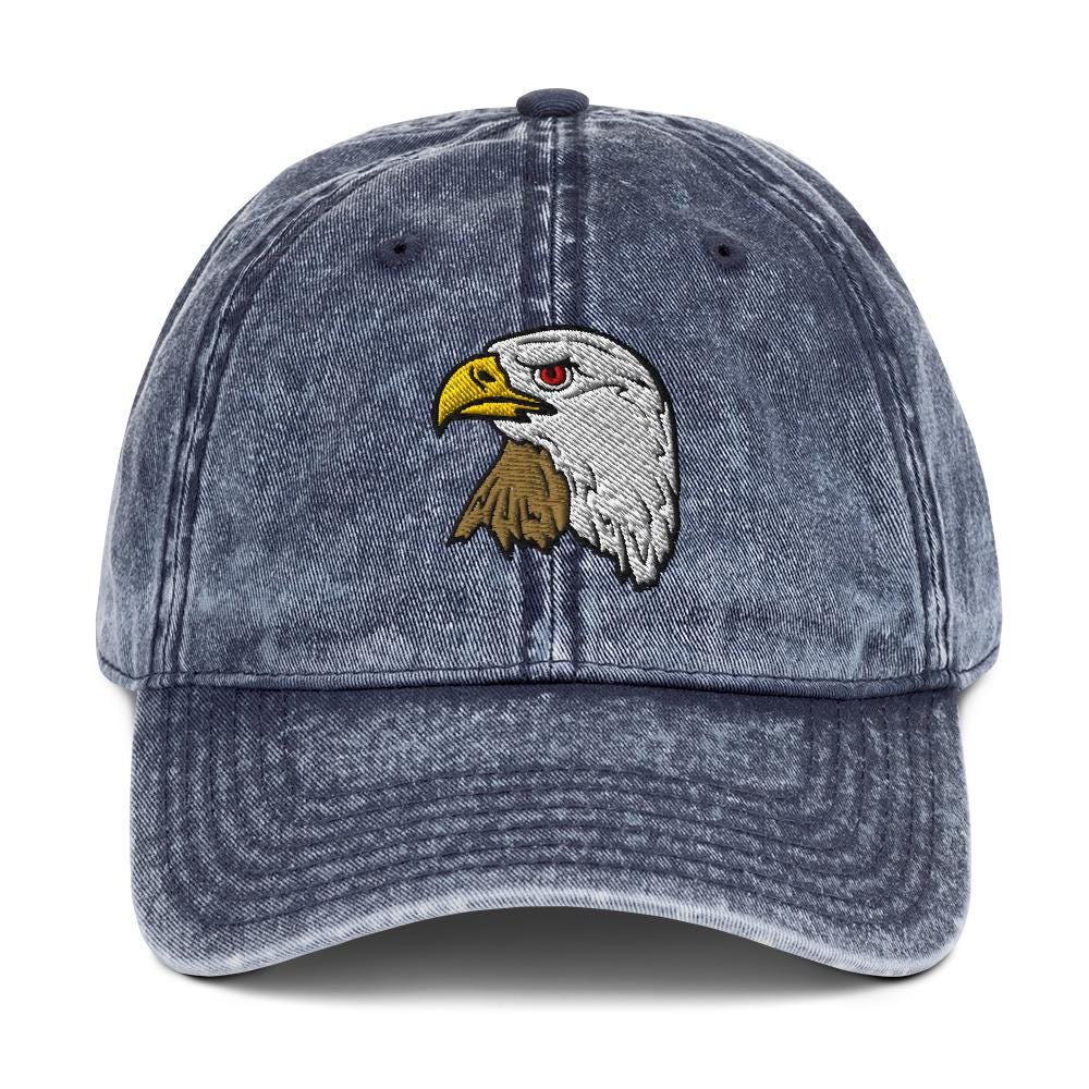 Bald Eagle Vintage Cotton Twill Cap | Americana Inspired Hat | Embroidered Hat | Perfect Gift for Eagle Lovers