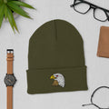Bald Eagle Cuffed Embroidered Beanie | Cozy Winter Hat | USA Wildlife Apparel | Perfect Gift for Nature Lovers & Outdoor Enthusiasts