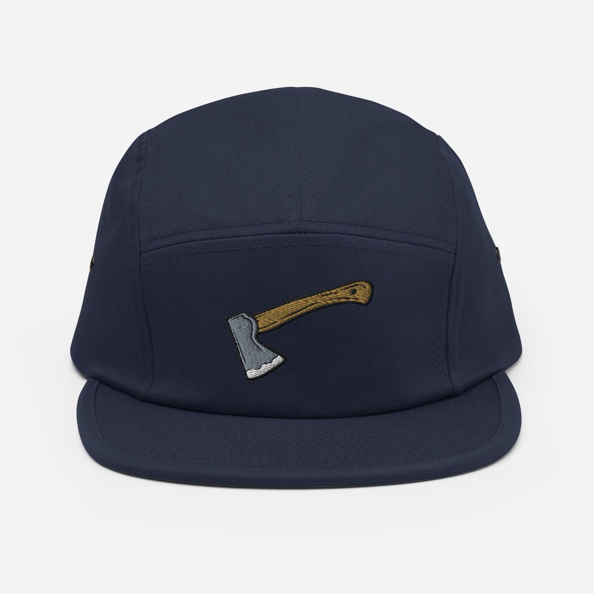 Axe Embroidered Hat | Camp Style Five Panel Cap | Outdoor Adventure Gear | Hiking & Camping Accessories