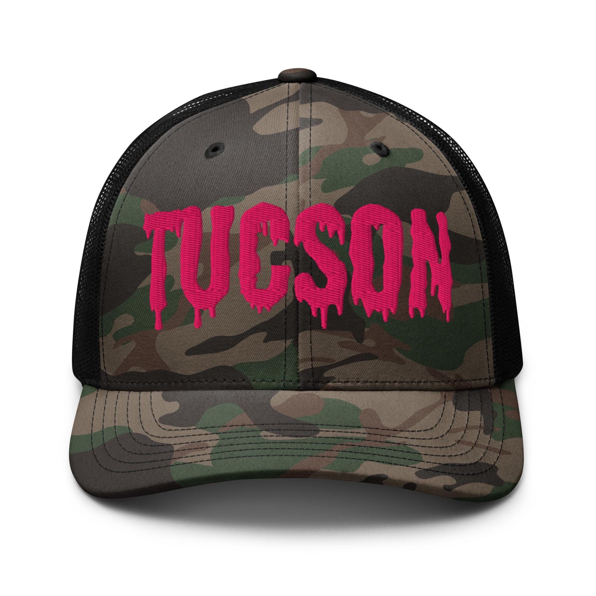 Tucson Drip Camouflage Trucker Hat | AZ Embroidered Cap | Local Tucson Love | Gift For Desert Lovers