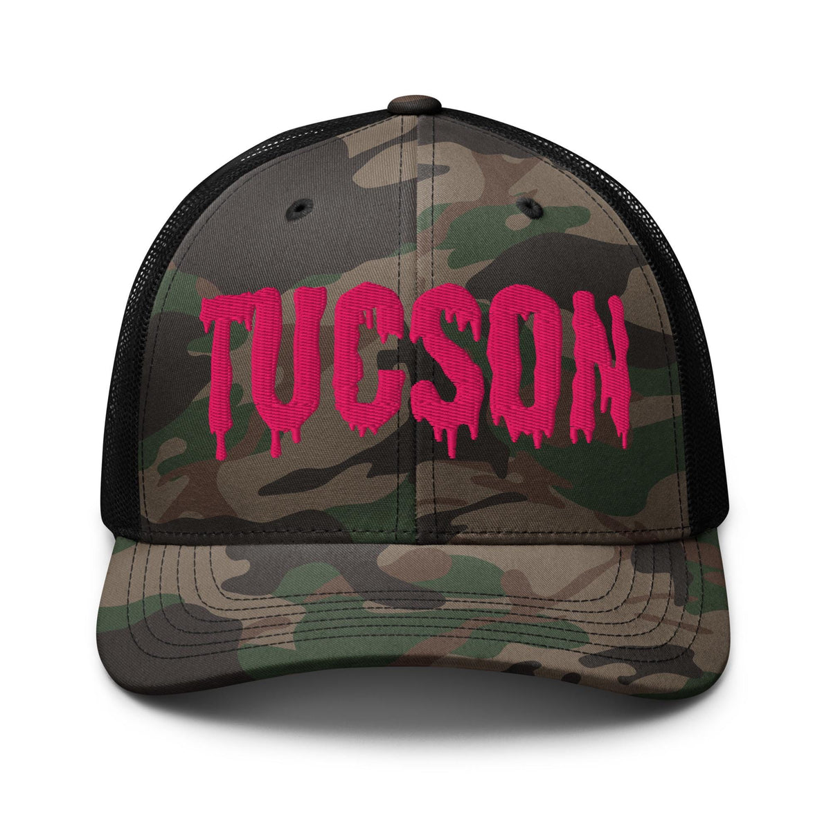 Tucson Drip Camouflage Trucker Hat | AZ Embroidered Cap | Local Tucson Love | Gift For Desert Lovers