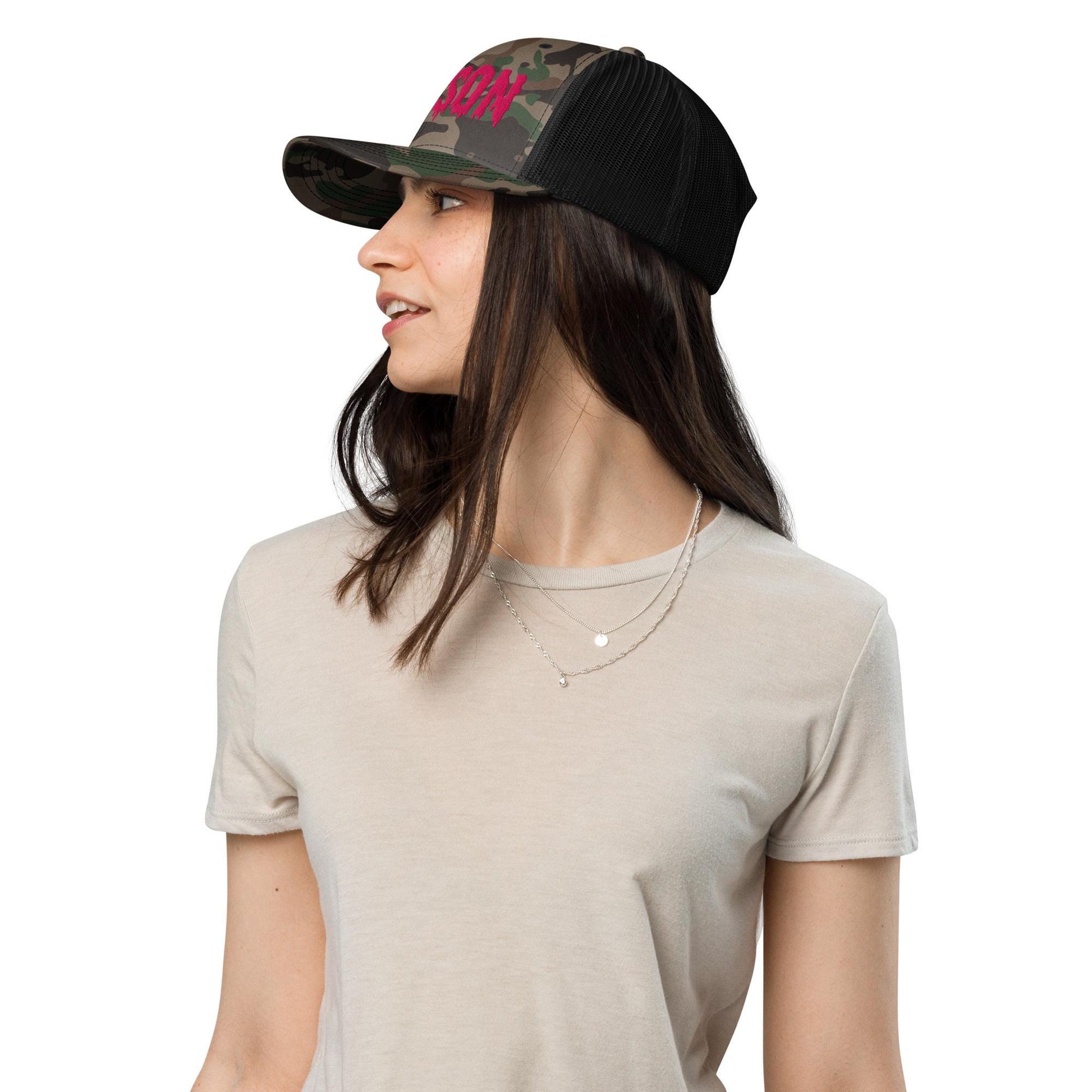 Tucson Drip Camouflage Trucker Hat | AZ Embroidered Cap | Local Tucson Love | Gift For Desert Lovers