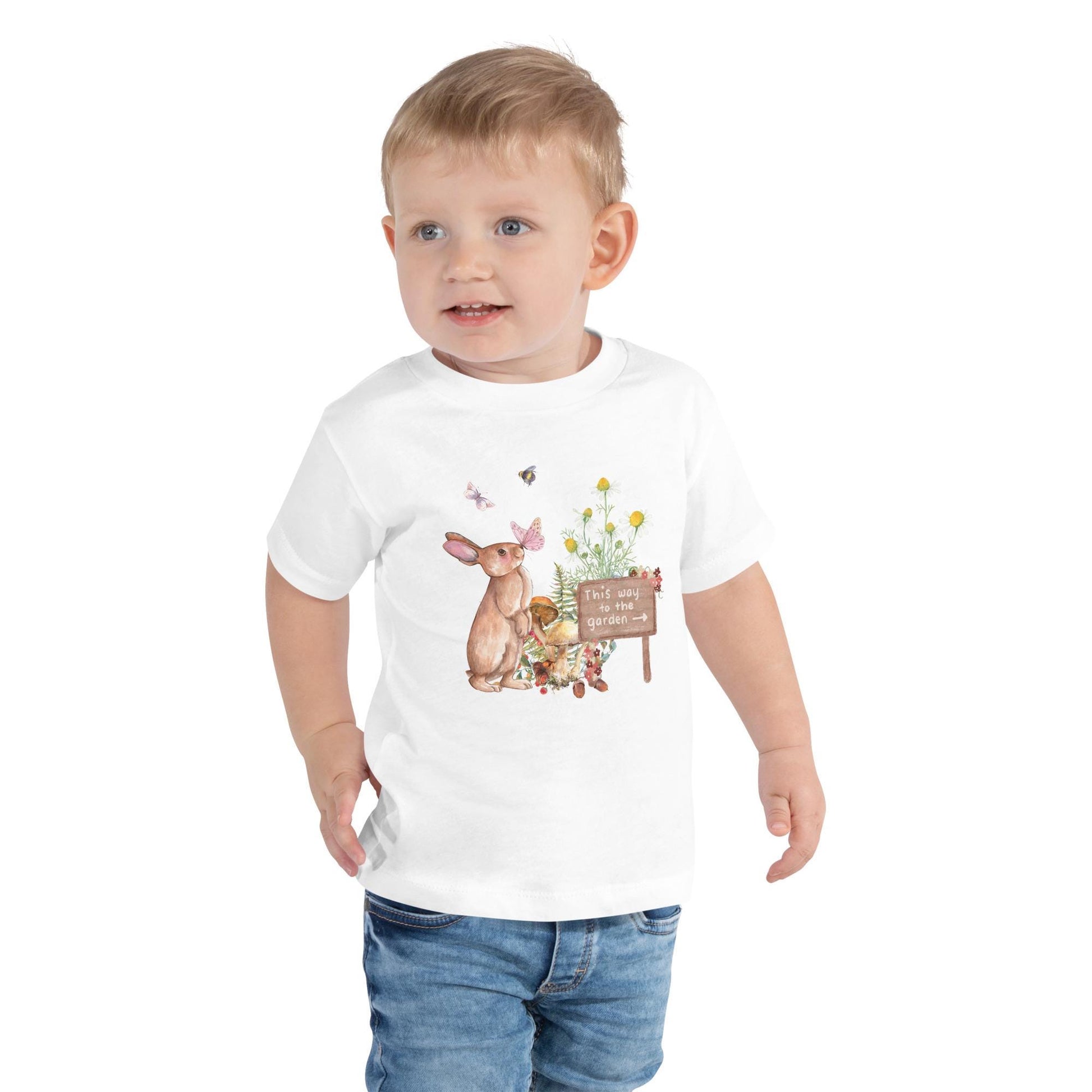 Cottagecore Garden Toddler Tee | Soft Cotton Shirt for Kids | Floral Print Tee | Adorable Spring Outfit for Little Ones