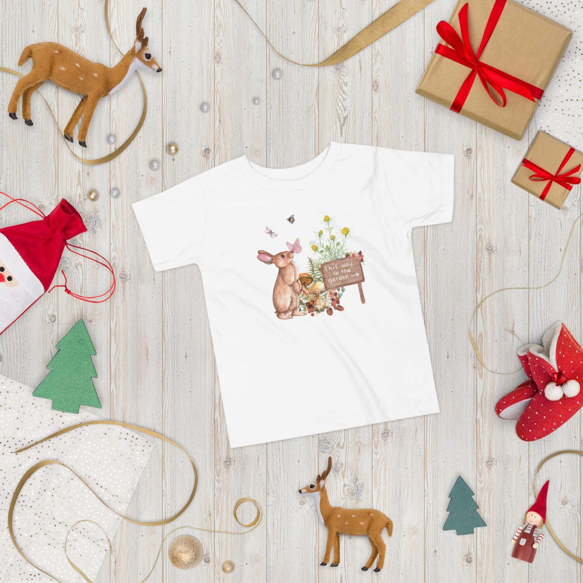 Cottagecore Garden Toddler Tee | Soft Cotton Shirt for Kids | Floral Print Tee | Adorable Spring Outfit for Little Ones